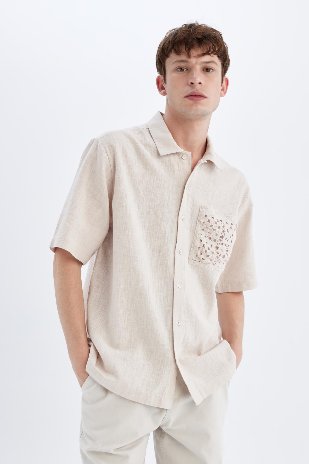 پیراهن مردانه دفاکتو | C7556AX24SM Defacto - Image 5