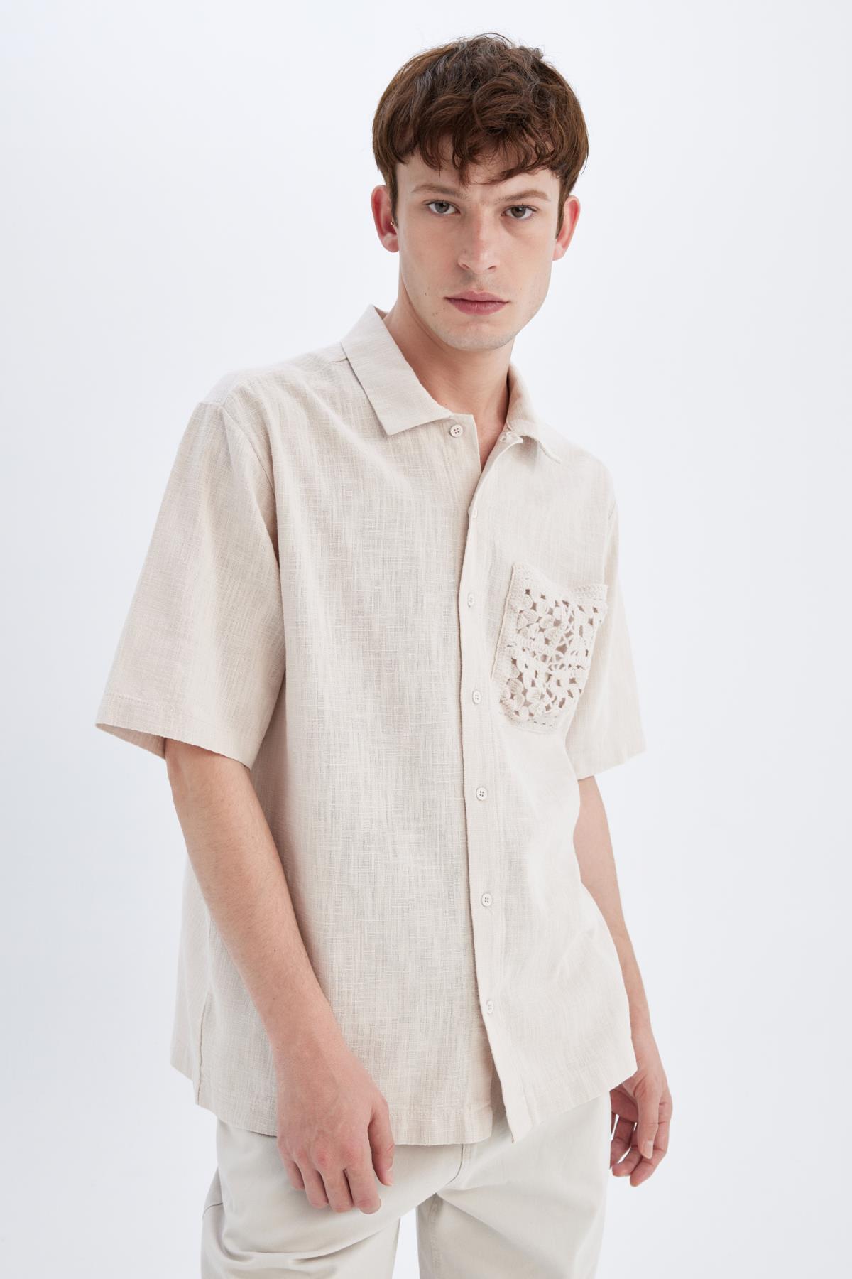 پیراهن مردانه دفاکتو | C7556AX24SM Defacto - Image 8