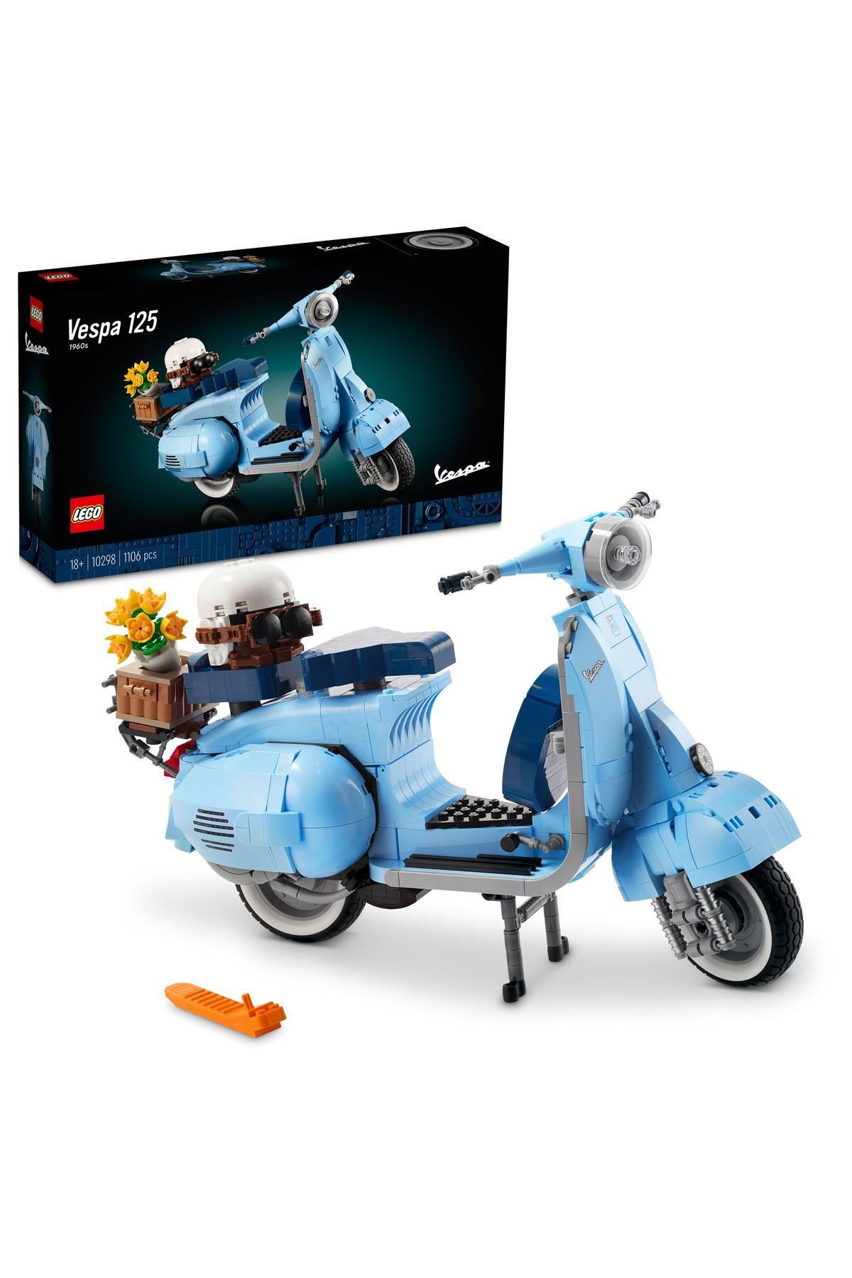 LEGO ® ICONS Vespa 125 10298 — Коллекционный декоративный конструктор для взрослых (1106 деталей) RS-L-10298