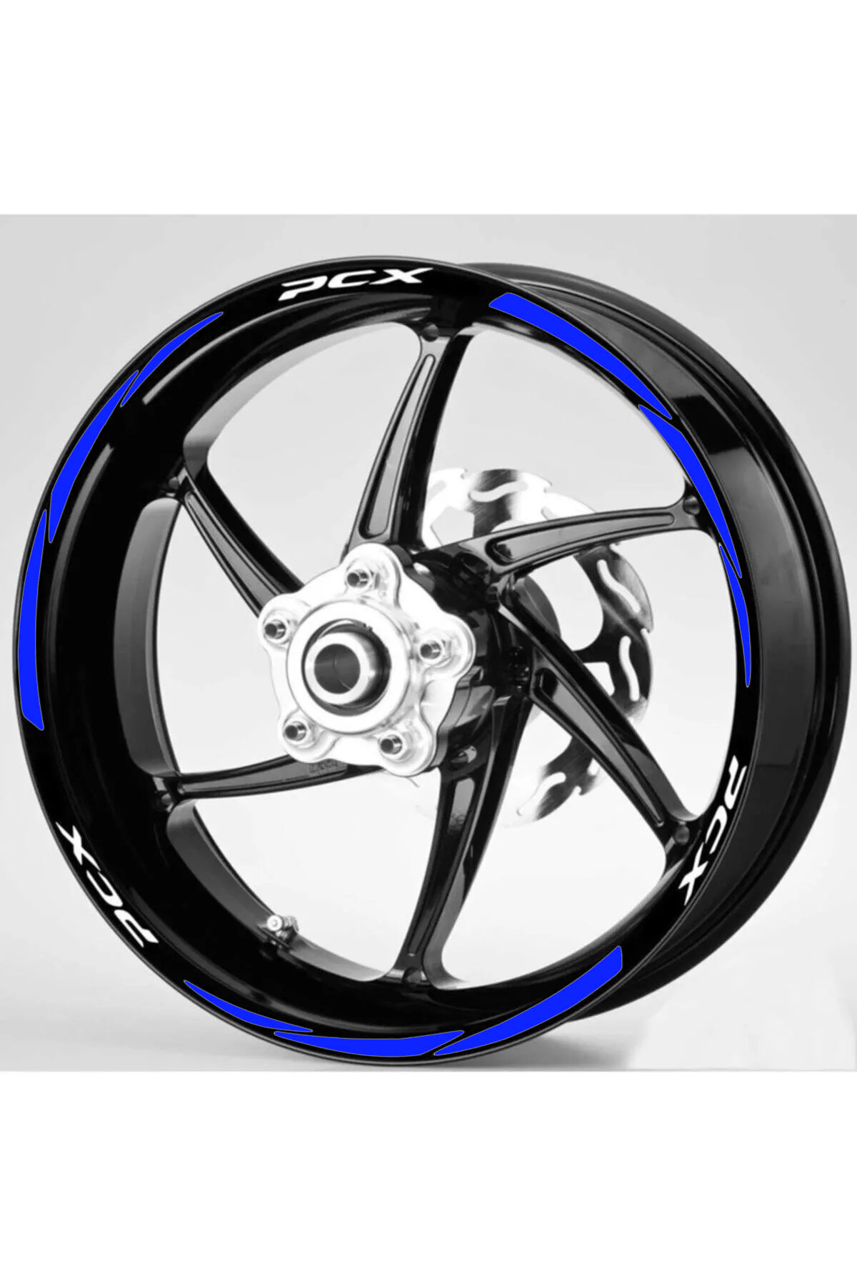 Genel Markalar yeni özel  motosiklet Jant Şeridi Honda Pcx Mavi Sağ-Sol/Ön-Arka