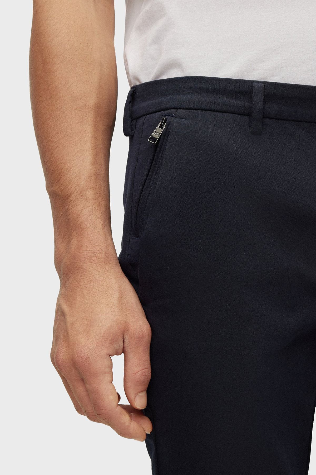 شلوار آبی مردانه CAITO1_T COTTRENT COTTON COLET NORMAL SLIM FIT 404 BOSS