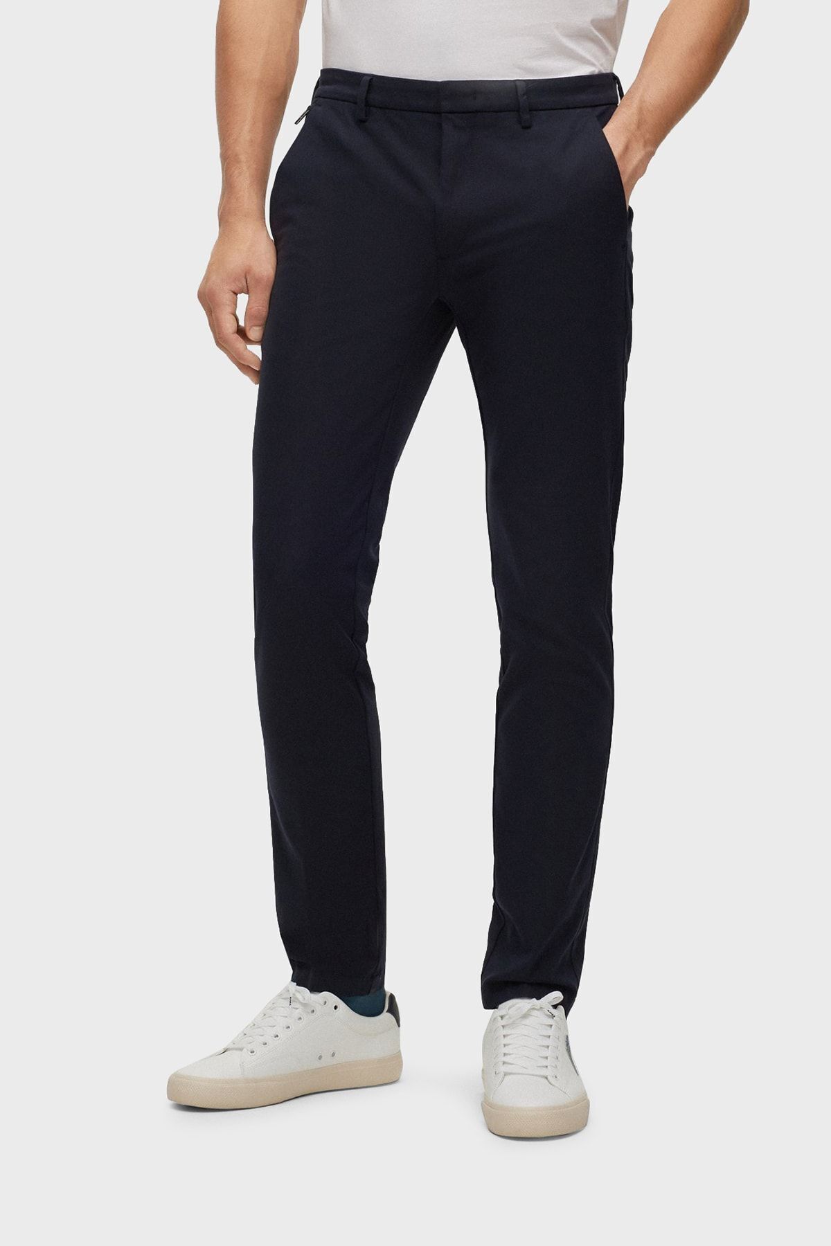 شلوار آبی مردانه CAITO1_T COTTRENT COTTON COLET NORMAL SLIM FIT 404 BOSS