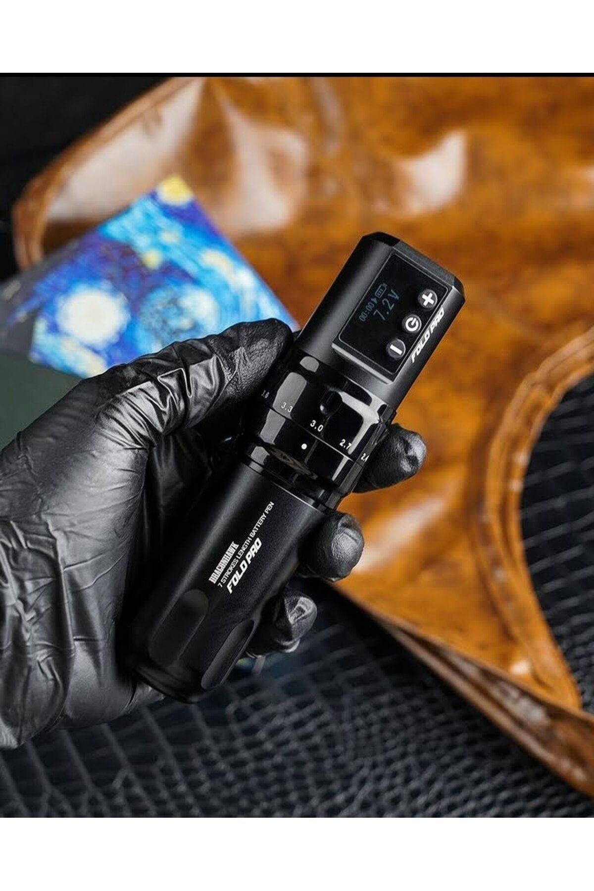 Dragonhawk Fold Pro 2 Bataryalı Şekilde Dövme Makinesi Seti 2