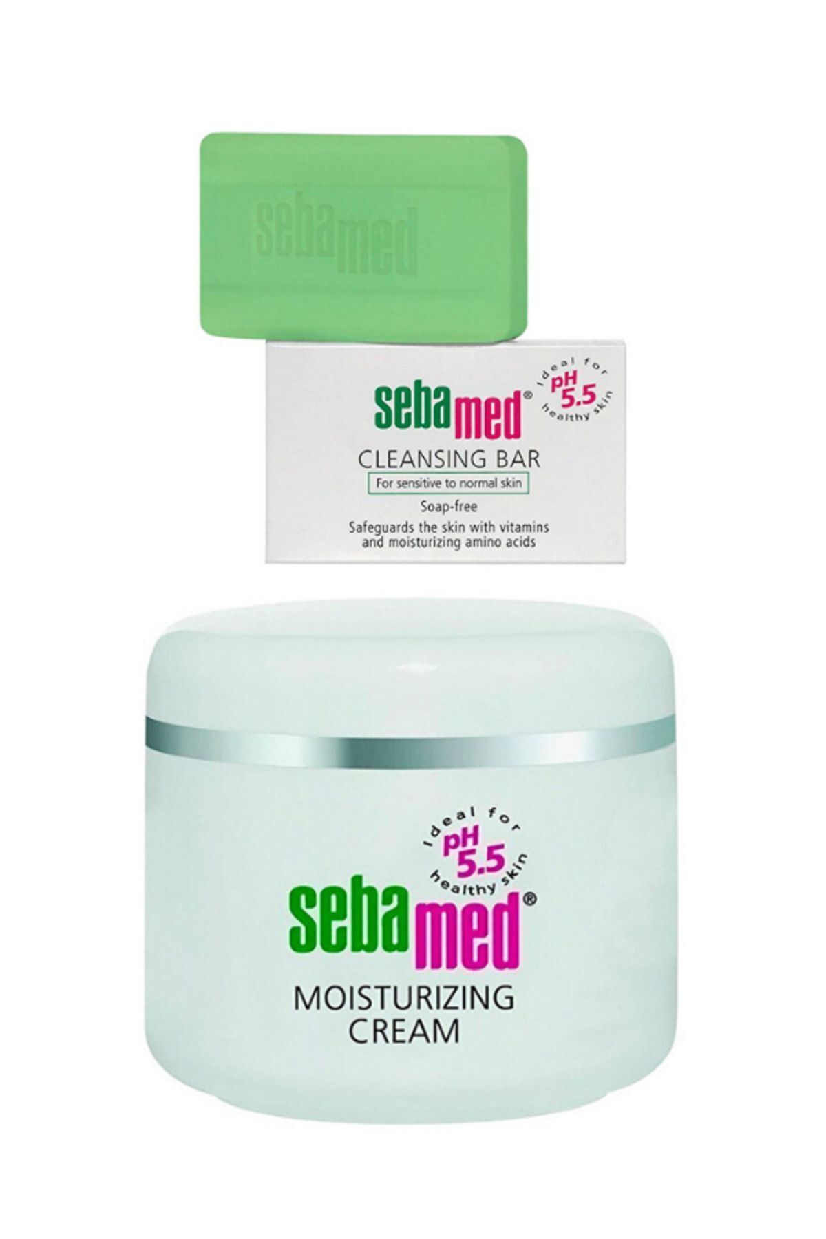 HASSAS CİLTLER İÇİN BESLEYİCİ NEMLENDİRİCİ GÜNLÜK KREM + YATIŞTIRICI SABUN ( 75ml+100gr )