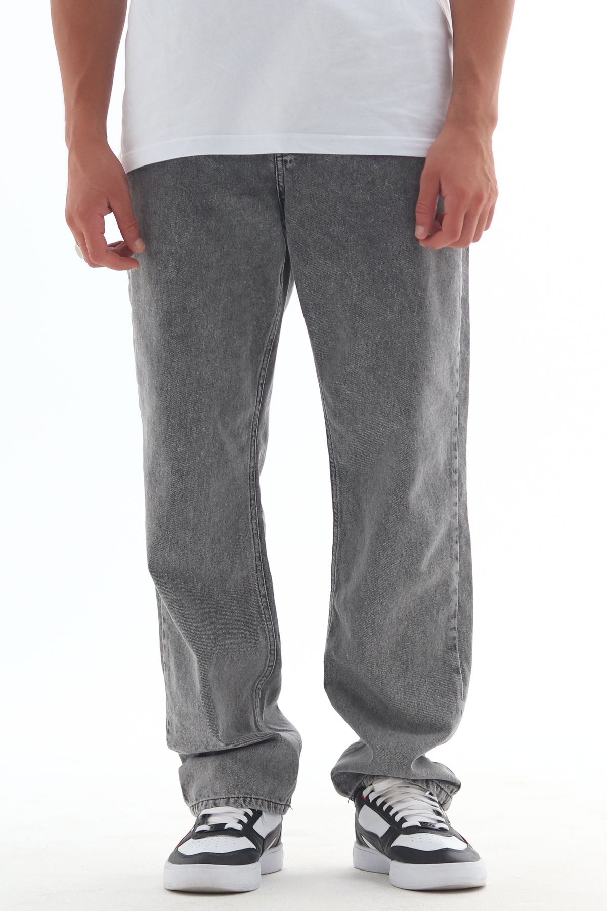 HLT JEANS-Harry Męskie - Proste Luźne Jeansy Baggy Fit, Wygodny Krój, 100% Bawełny 5