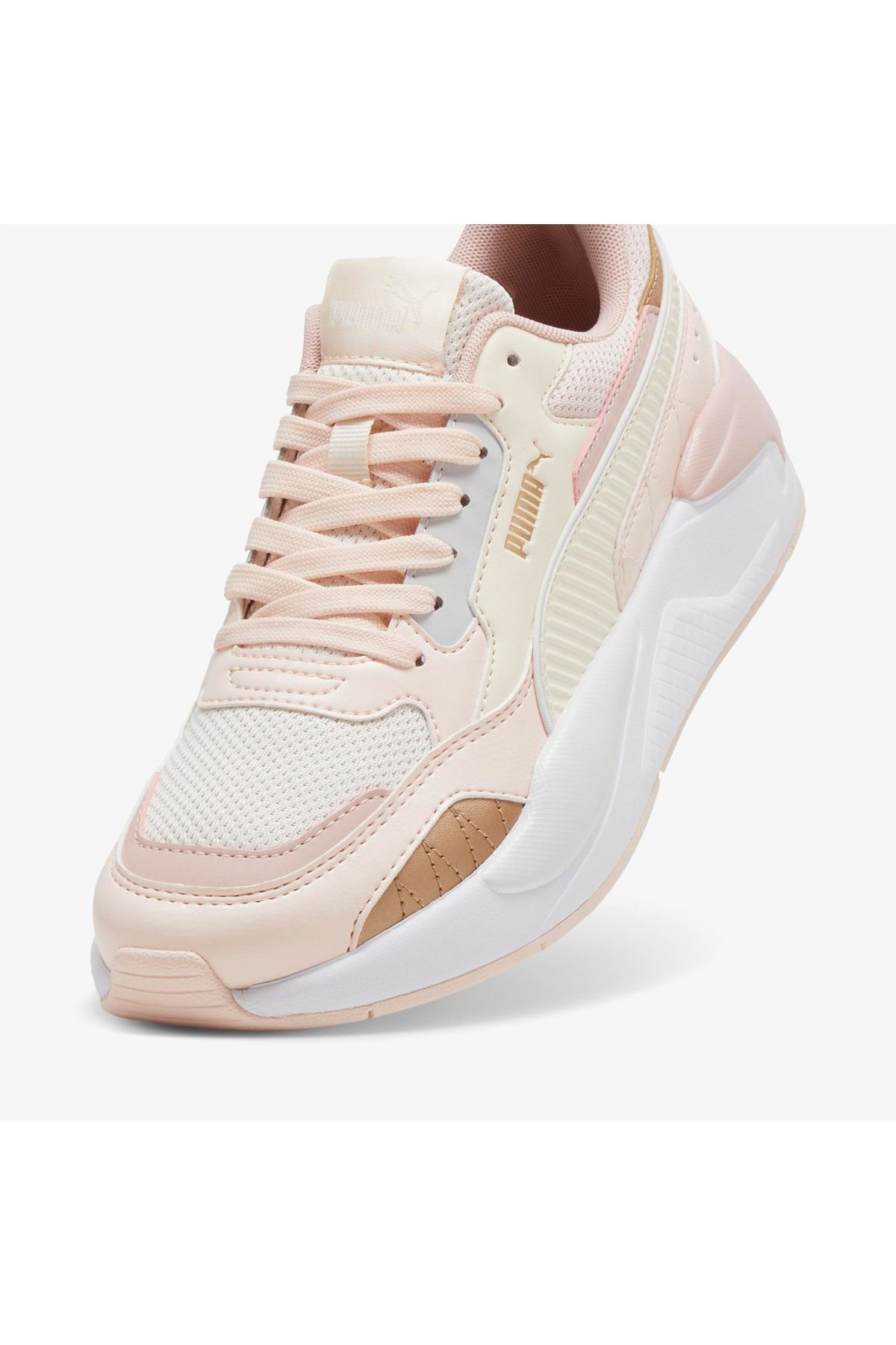 اسنیکر سفید زنانه کفش های روزانه کرم با اشعه 2 مربع Puma
