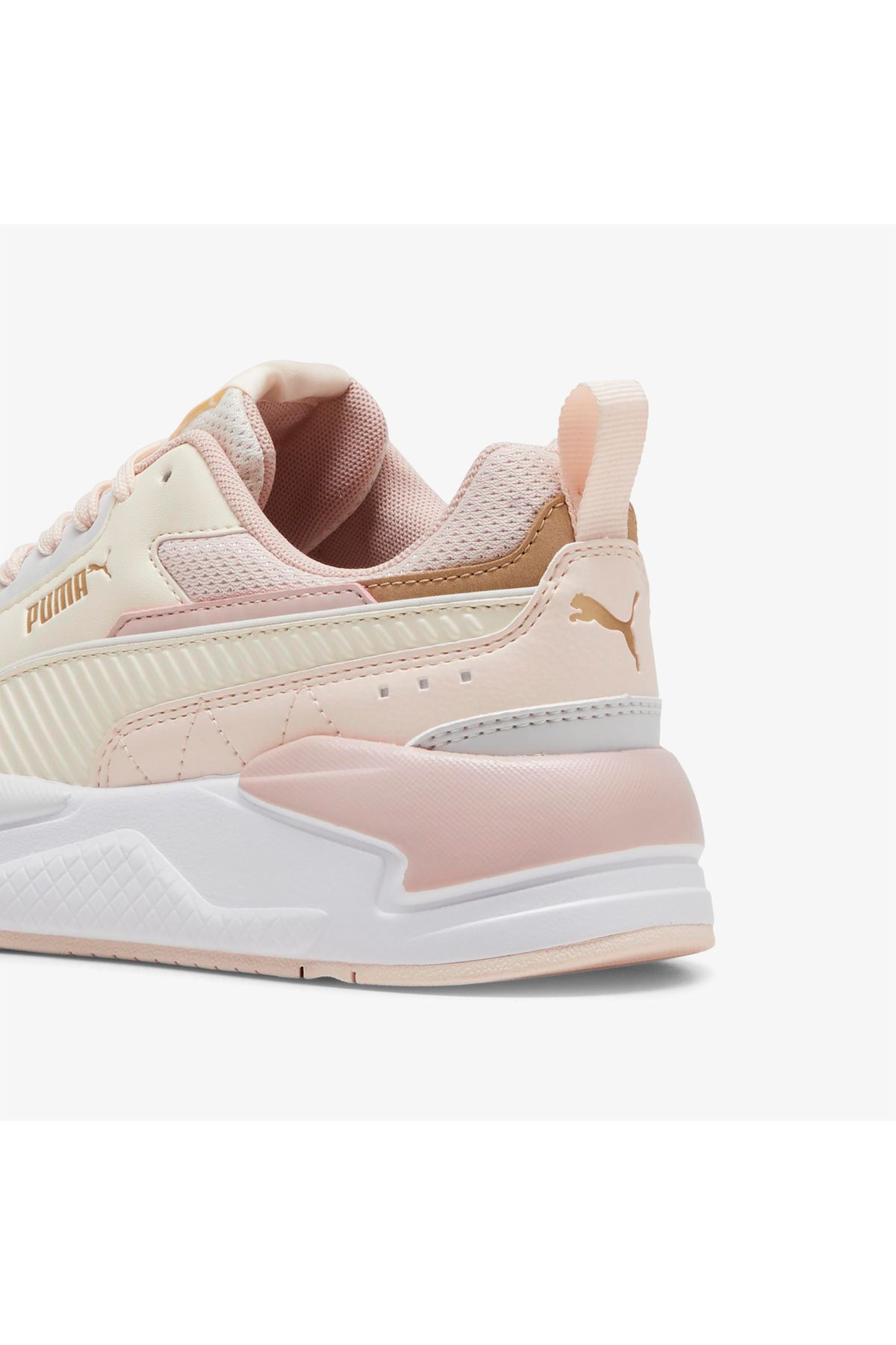 اسنیکر سفید زنانه کفش های روزانه کرم با اشعه 2 مربع Puma