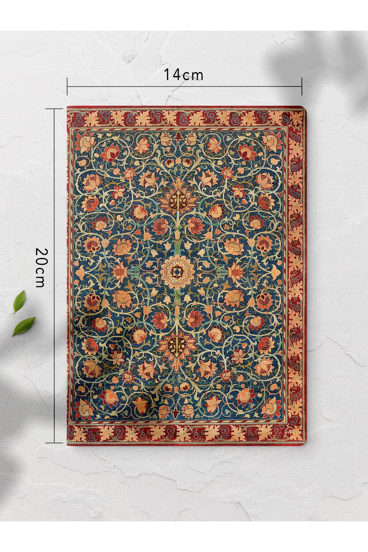 Postifull-William Morris Unlined Notebook - 4 Pieces, 64 Pages, 14*21cm Intellect Notebook 4