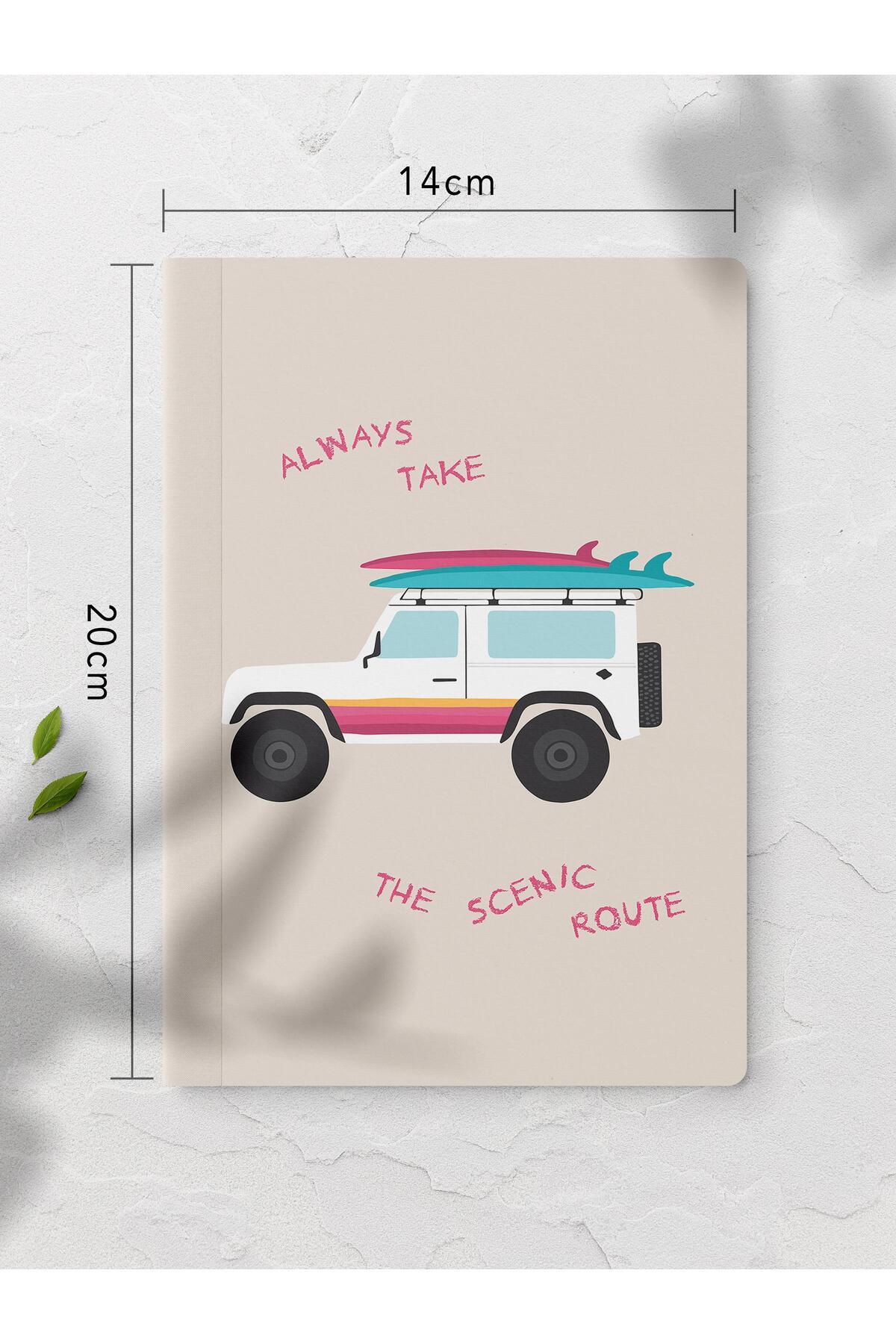 Postifull-Summer Illustration Notebook - 4 Unlined Notebooks, 64 Pages 14*21cm 5