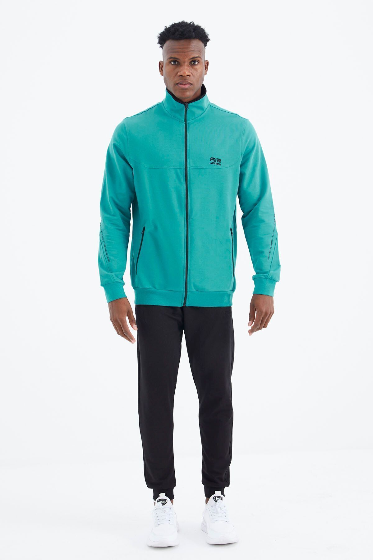 Air Jones Igor Sea Green — черный спортивный костюм стандартной посадки — 85229 A14ER-85229