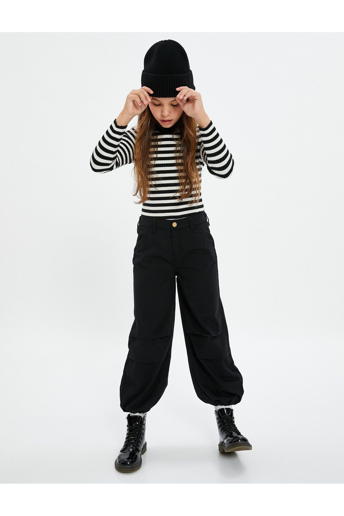 Koton جیب کمری الاستیک پنبه ای Jeans Parachute - Parachute Jean