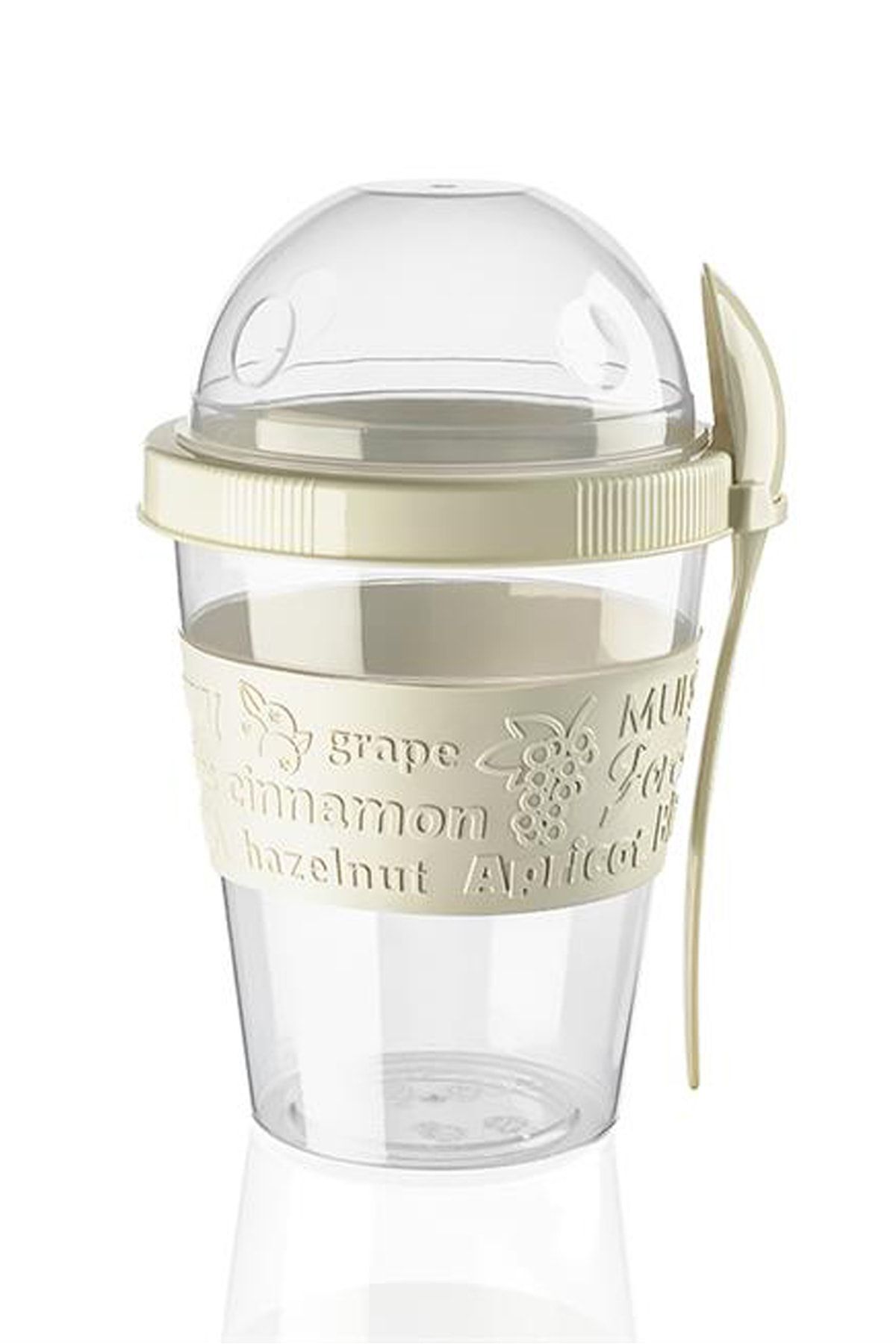 Vienev-Take'n Go Yogurt Container with Lid and Spoon 2