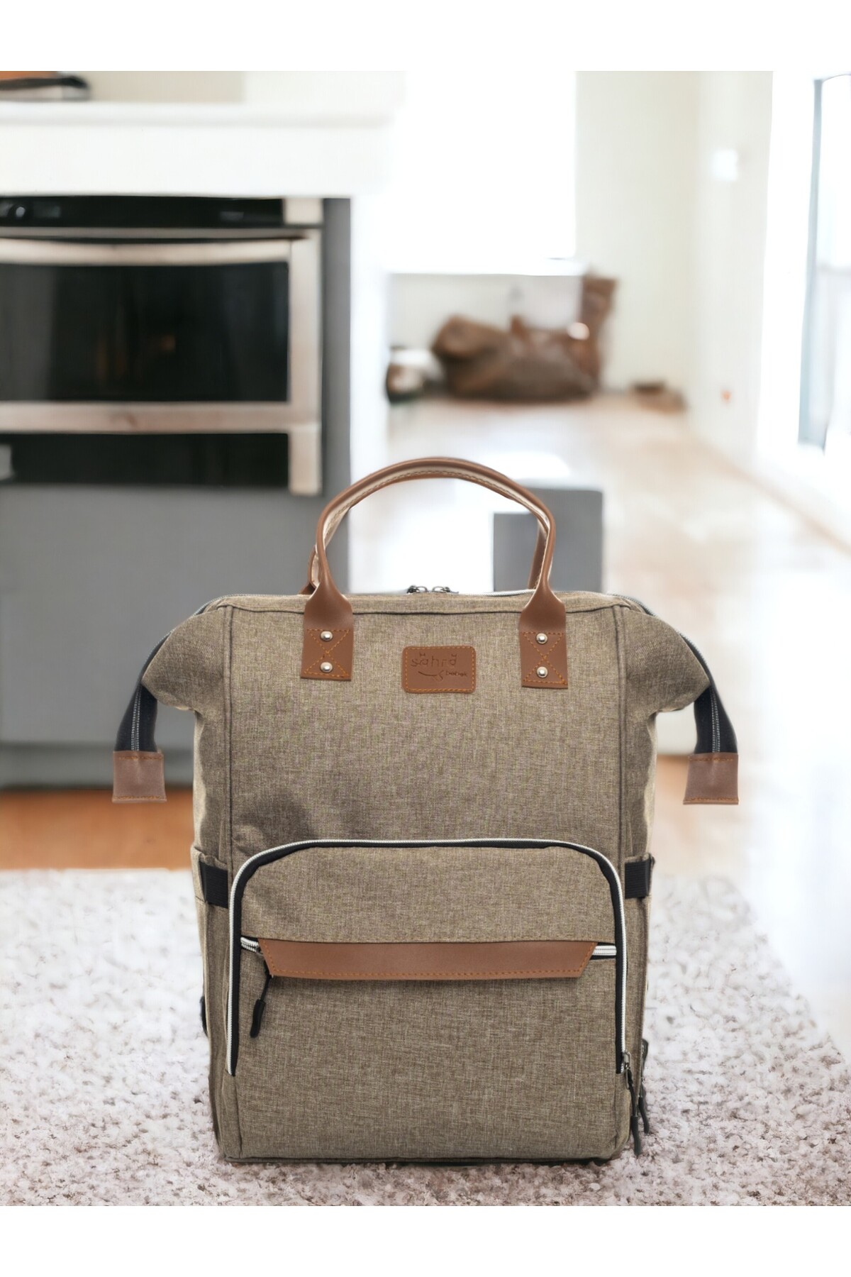 Bombinoo 5’li Büyük Doğum Seti(BEBEK ÇANTASI,HASTANE ÇIKIŞI,NOHUT BATTANİYE,10LU MENDİL VE 3LÜ ÇORAP) fotoğrafı 3 (önizleme)