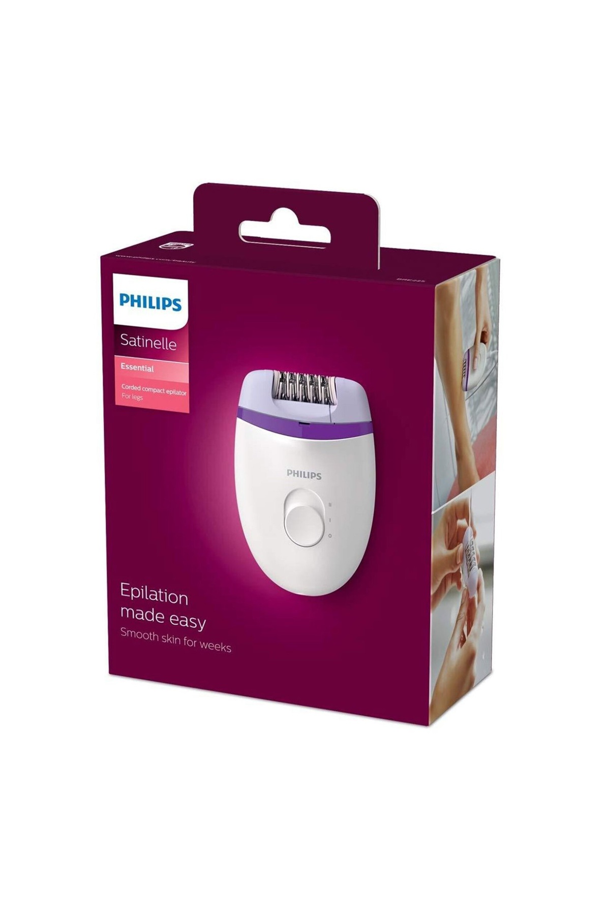 Philips Kolay Taşınabilir ve Ergonomik Gövde Sayesinde Rahat Kullanım Kıl Tüy Alma Makinesi-Epilatör — Bre225