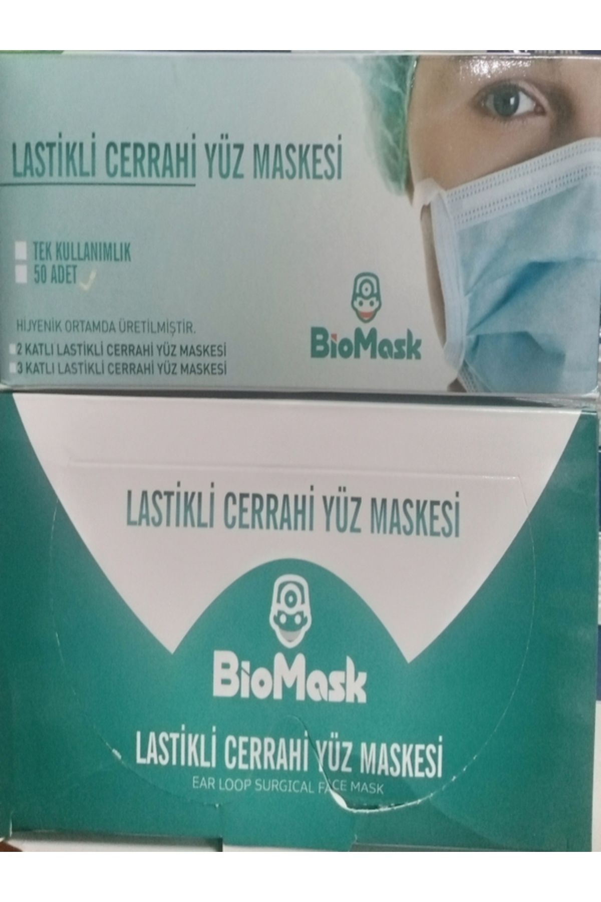 BioMask 3 Katlı Cerrahi Maske 50li Biomask ( 3x50 = 150 Adet )
