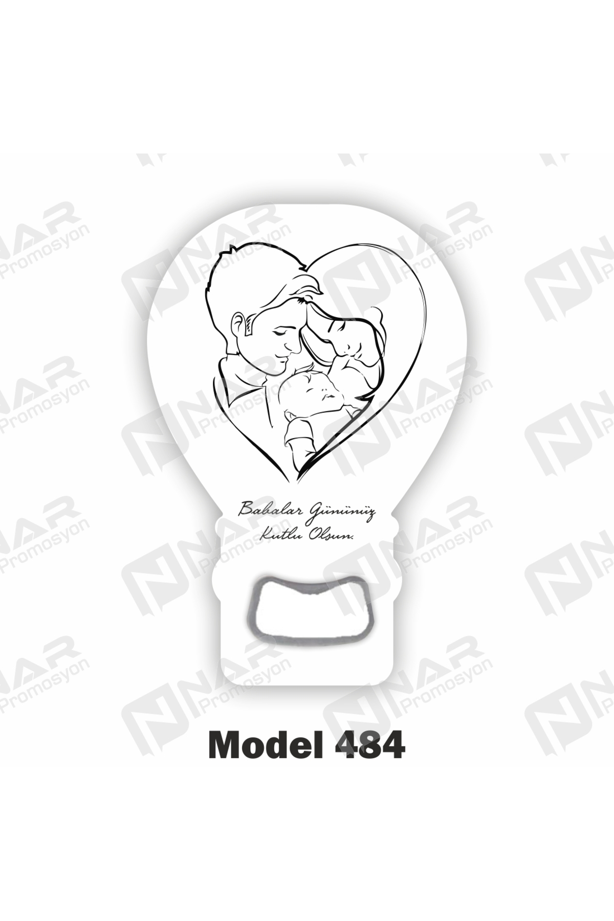 Father's Day Printed 30 Pieces Balloon Opener Magnet - Magnetic Back - Packaging Included