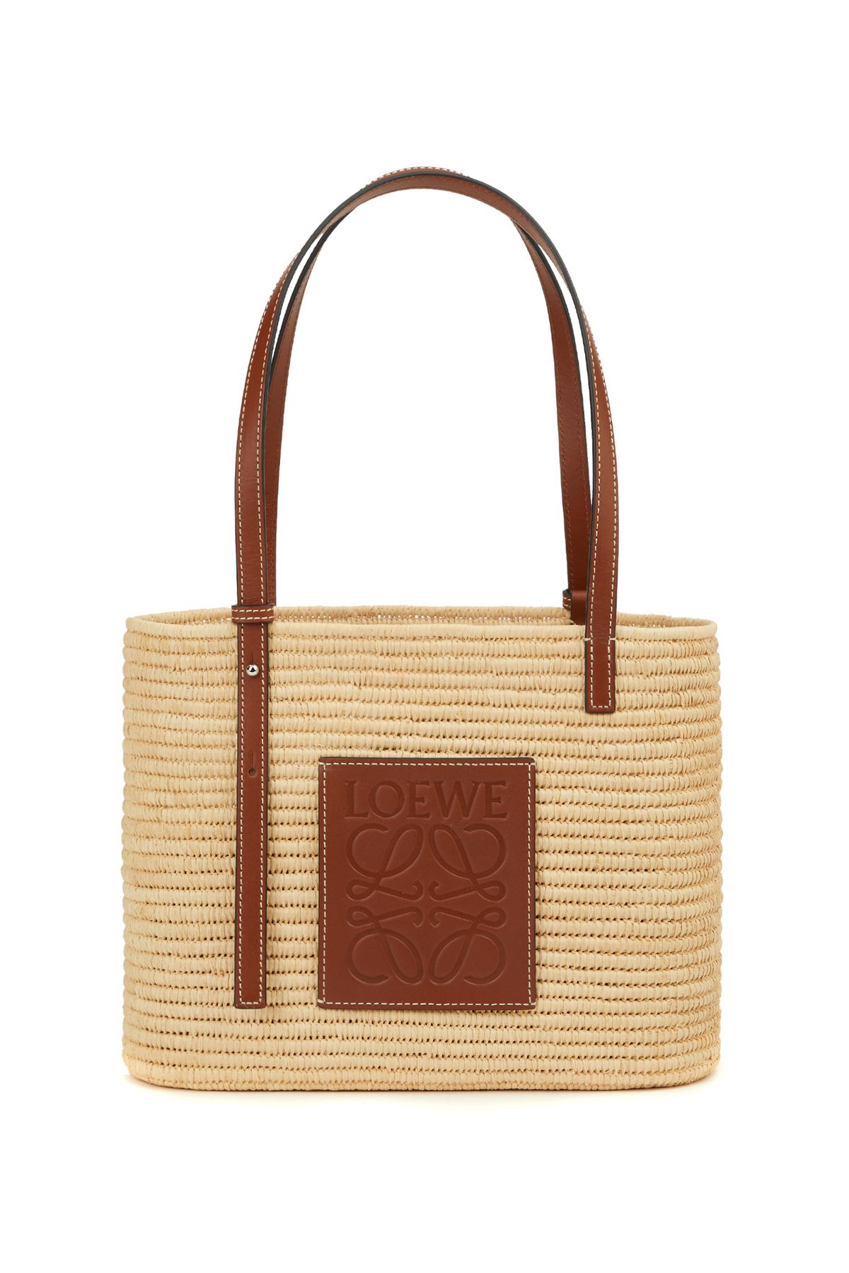 Loewe Women s Raffia Bag Small Square Model Trendyol