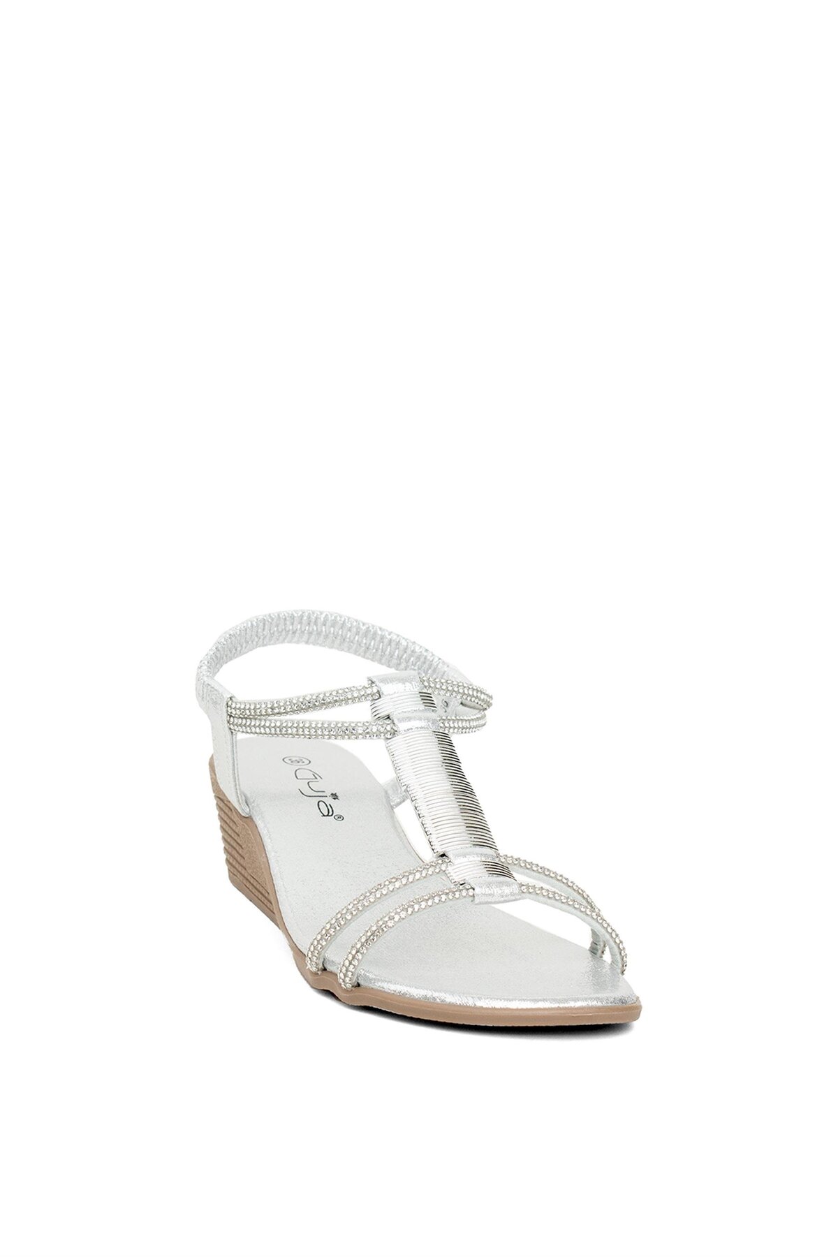صندل زنانه نقره اي Guja | 24YBlg1451ZTE اورجینال - تصویر 2