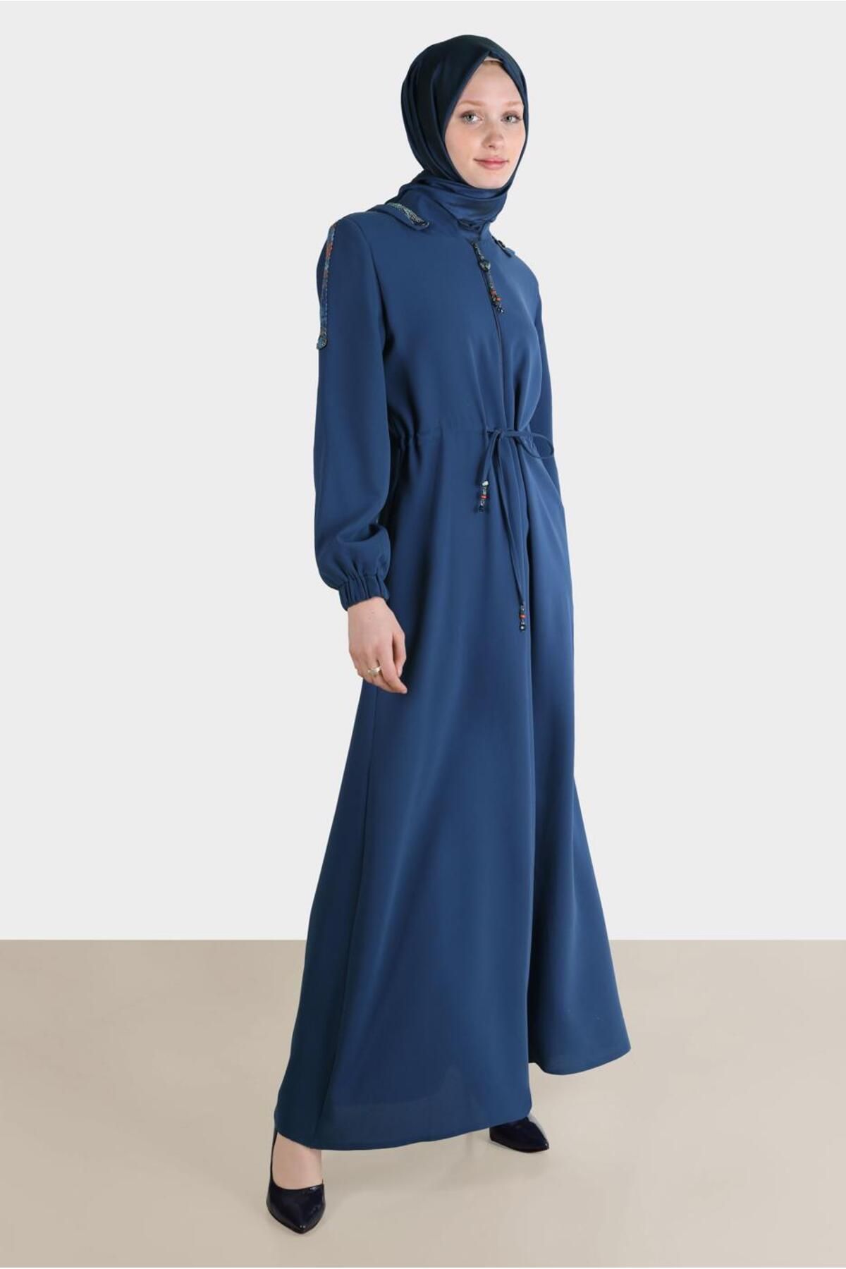 Alvina روپوش کمری کلاه دار 10524