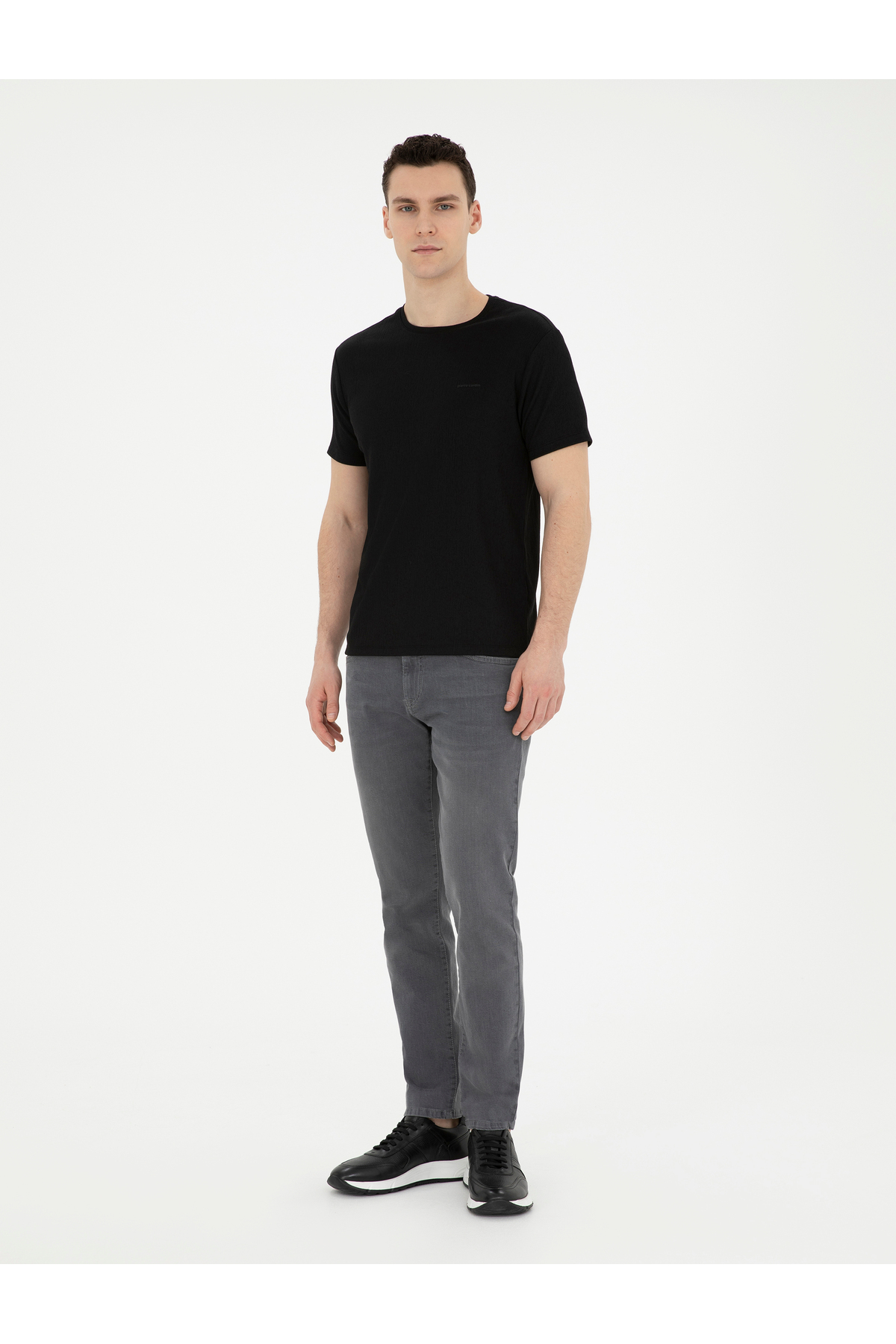 شلوار جین پیر کاردین مردانه پنبه - الاستین خاکستری لایسنس دار- تحت لیسانس راسته Slim Fit/اسلیم فیت فاق نرمال   Slim/اسلیم فیت کژوال/روزمره | Pierre Cardin G021GL080.000.1891569 TR - تصویر 3