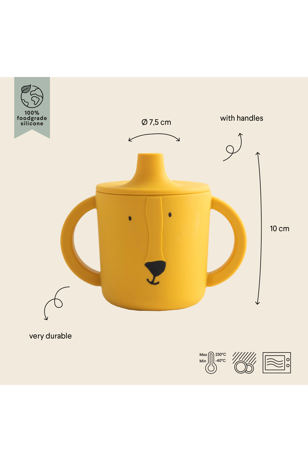 Trixie SILICONE SIPPY CUP MR.LION - SİLİKON BEBEK SULUĞU fotoğrafı 3 (önizleme)