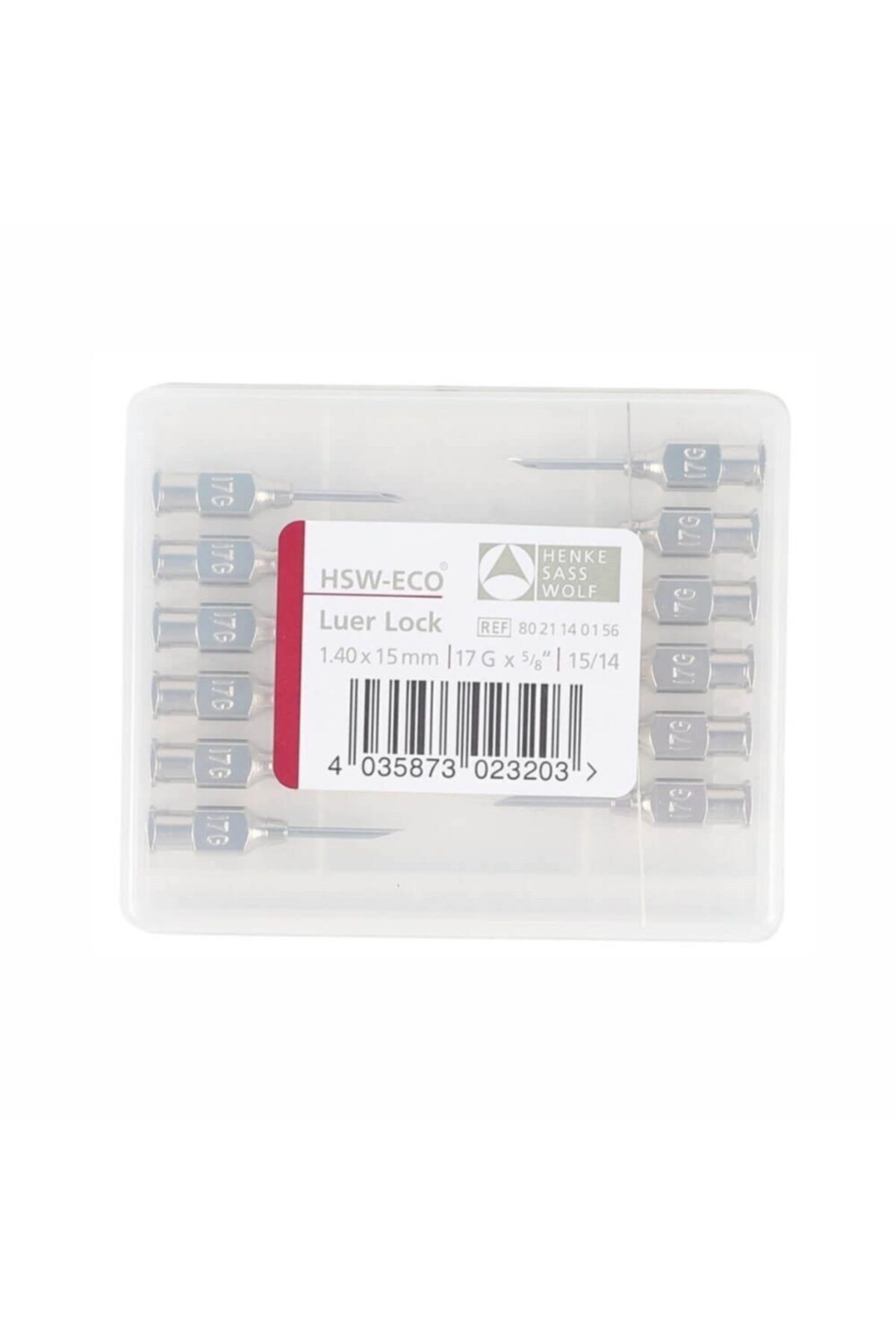 HSW Eco Enjektör Iğnesi 1.4 X 15 Mm (17g X 5/8) 12 Adet