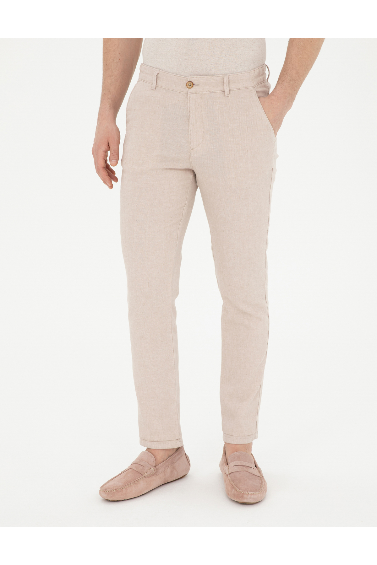 شلوار مردانه راسته کشسان | پیر کاردین Pierre Cardin G021SZ078.000.1844077 - تصویر 4
