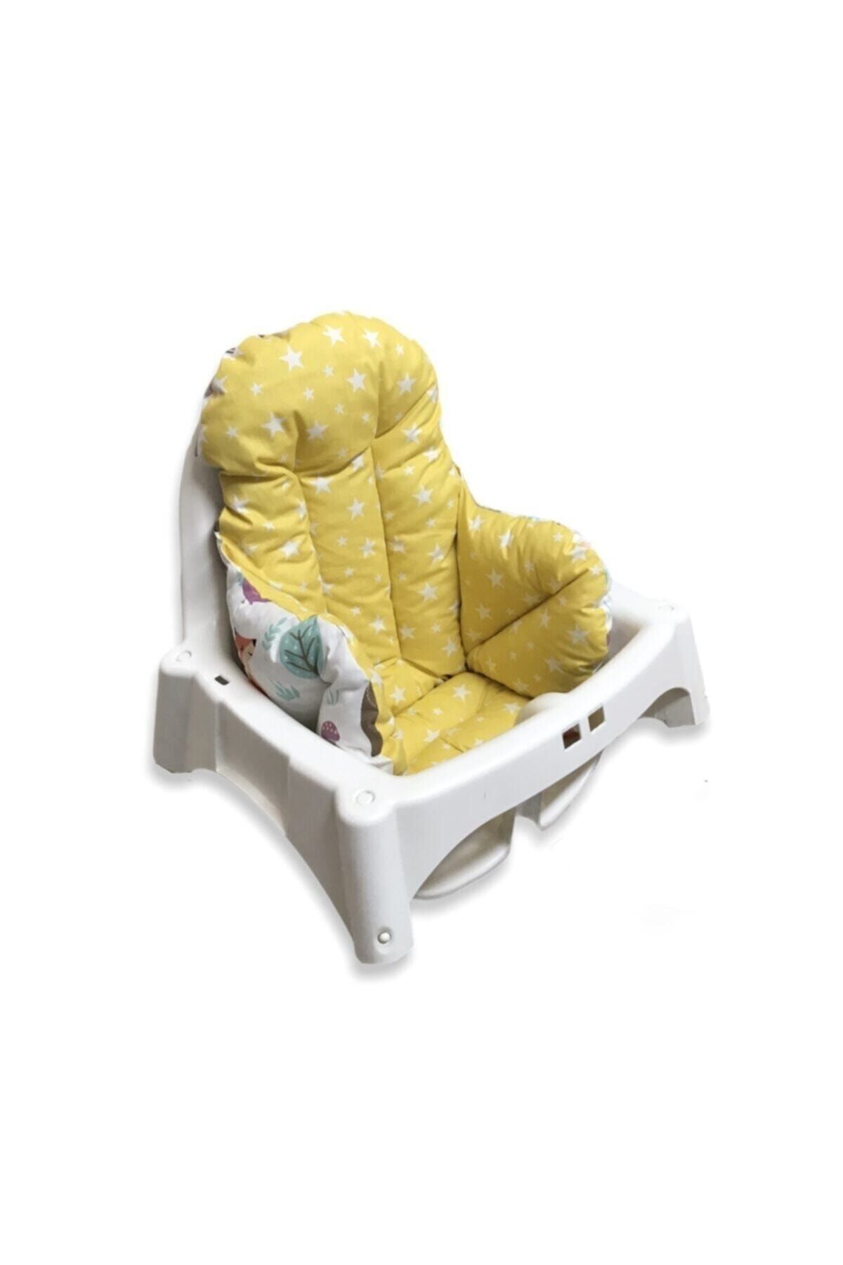 Bebek Özel Bebek Çocuk Mama Sandalyesi Minderi Doğa Ve Sarılı Yıldızlı Desenli fotoğrafı 5 (önizleme)