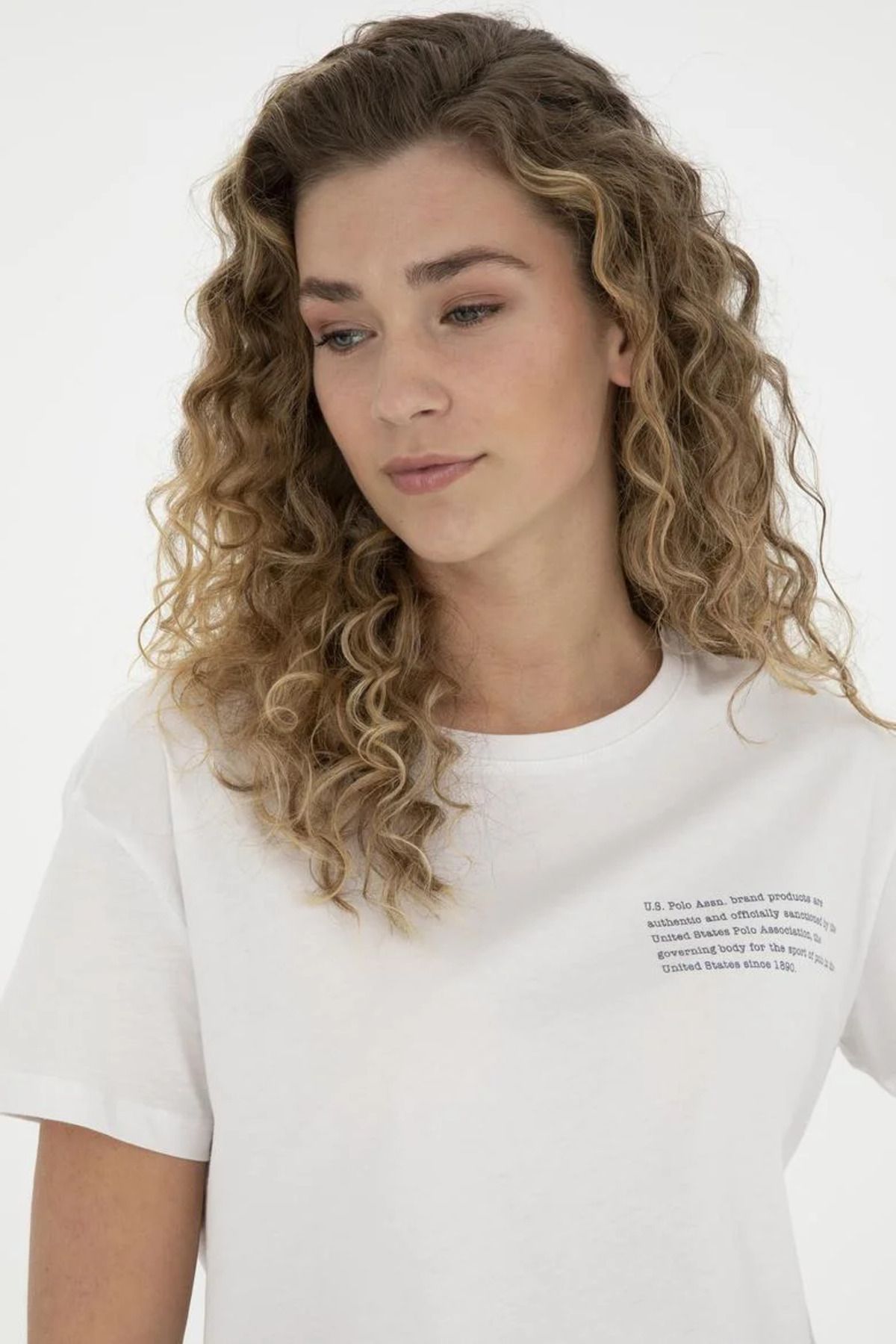 U.S. Polo Assn.-US Polo Assn.Women's Crew Neck T-Shirt - GAYLE DMLS 3