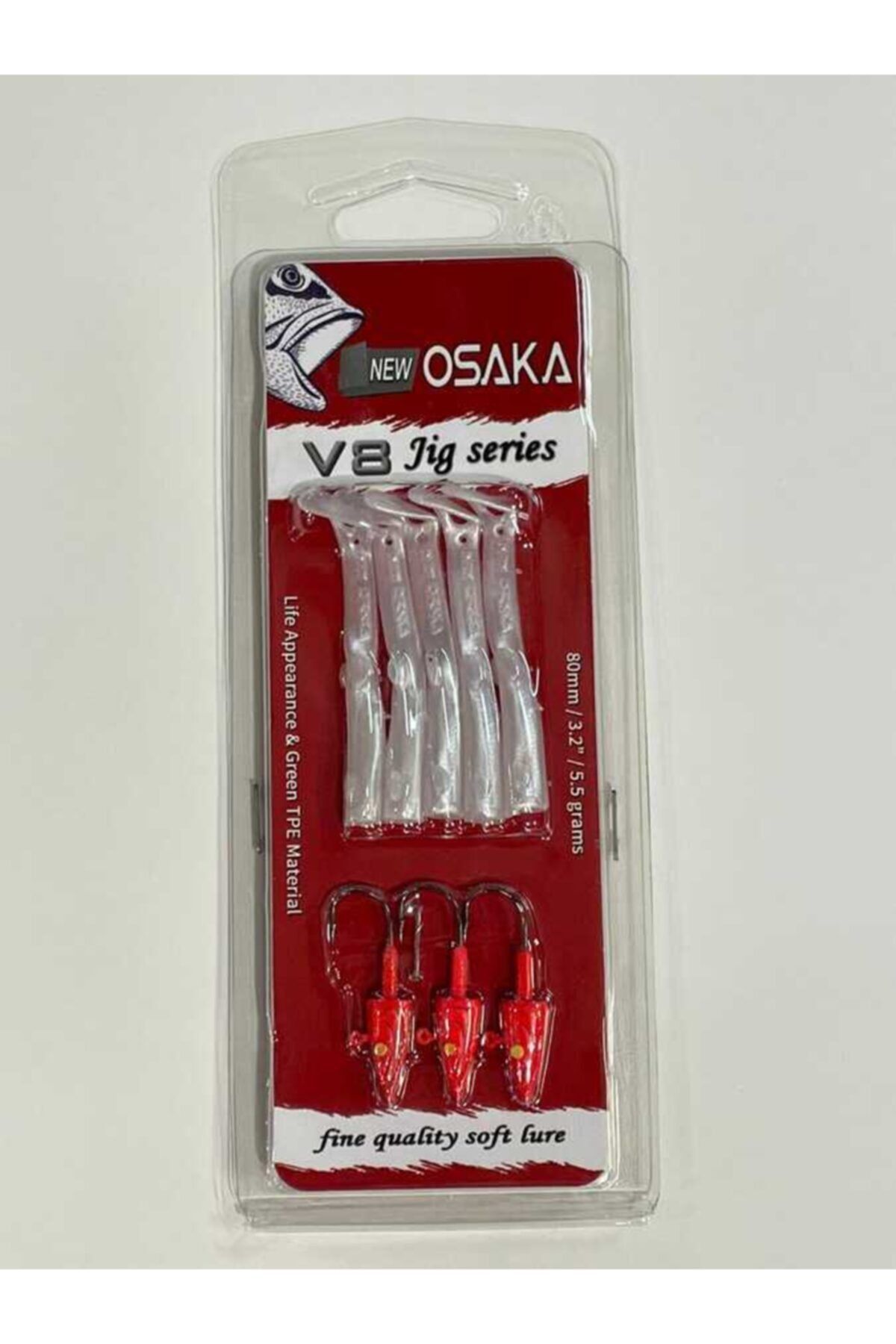 New V8 Jig Series Red Head