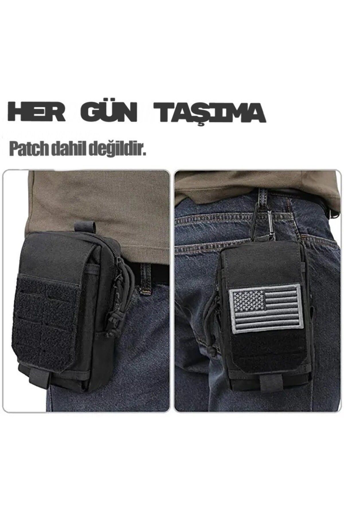 5.11 Tactical  SİYAH Molle EDC Su Geçirmez Taktik Outdoor Askeri Bel Çantası - Görsel 3