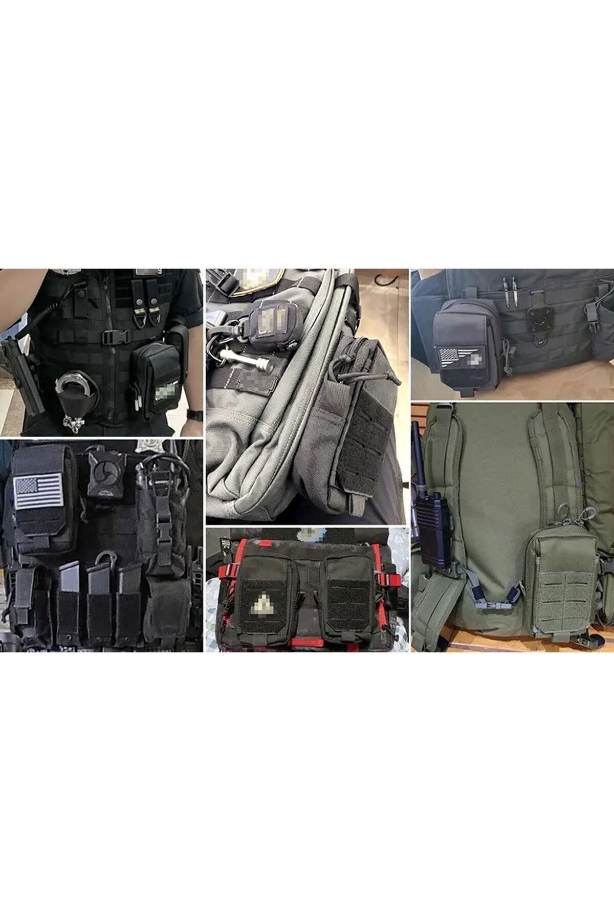 5.11 Tactical  SİYAH Molle EDC Su Geçirmez Taktik Outdoor Askeri Bel Çantası - Görsel 7