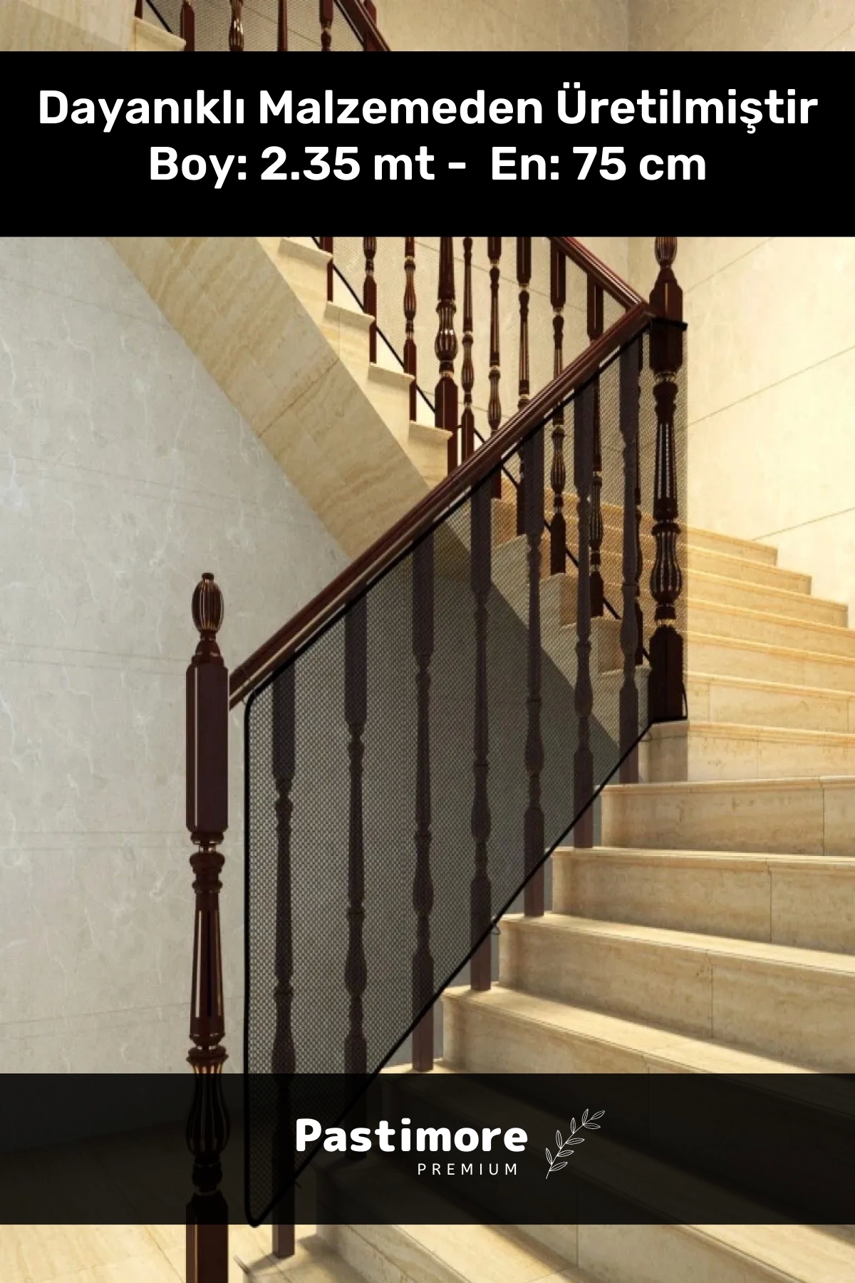 Pastimore Özel Üretim Kaliteli Merdiven Balkon Güvenlik Filesi Bebek Çocuk Evcil Hayvan Koruma Bariyeri File fotoğrafı 2 (önizleme)