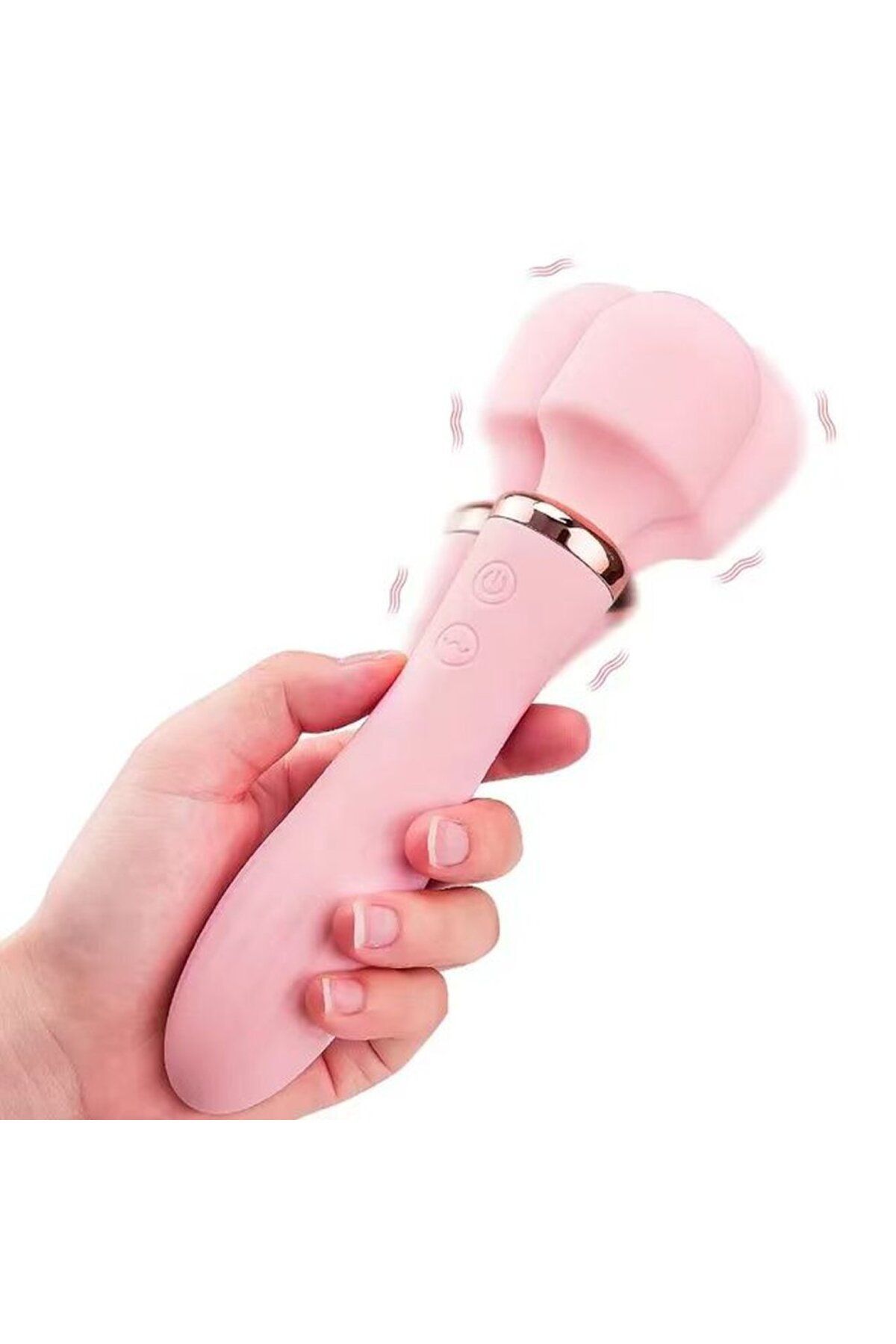 Dual Fonksiyon - Tutma Yeri ve Topuz Dildo ve Vibratör - Isıtma ve Güçlü Titreşim 2