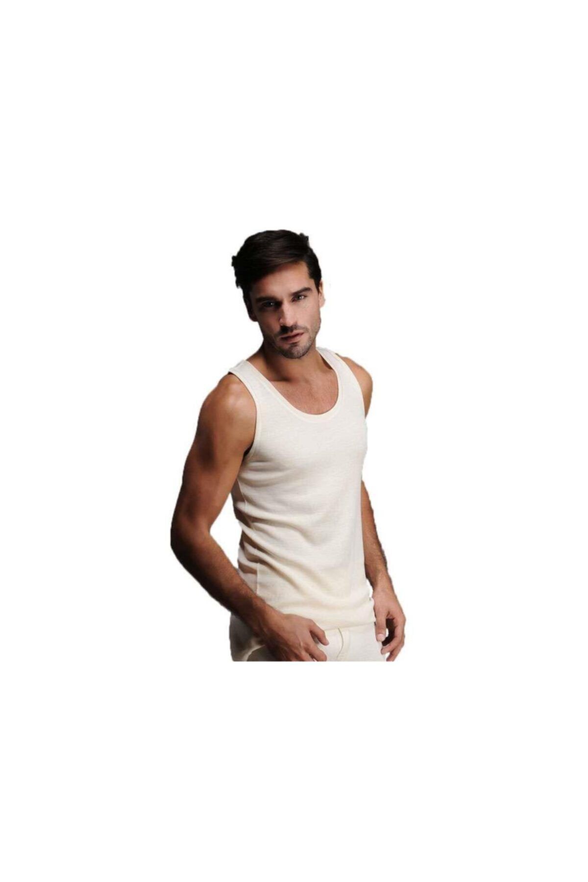 Men's Interlock Wool Tank Sleeveless Crew Neck Woolmark Certified Ecotex Certified