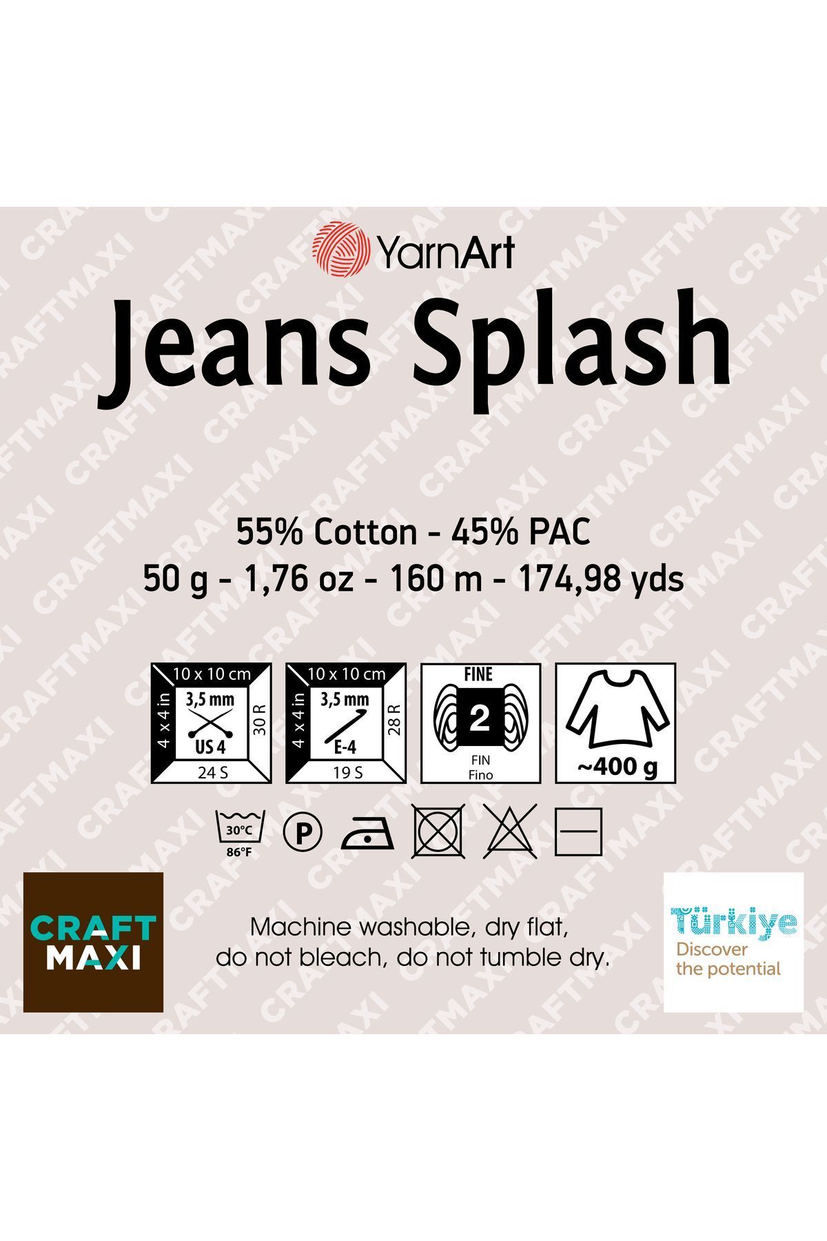 Yarnart-Jeans Splash - Marbled Hand Knitting Thread Marbled-945 2