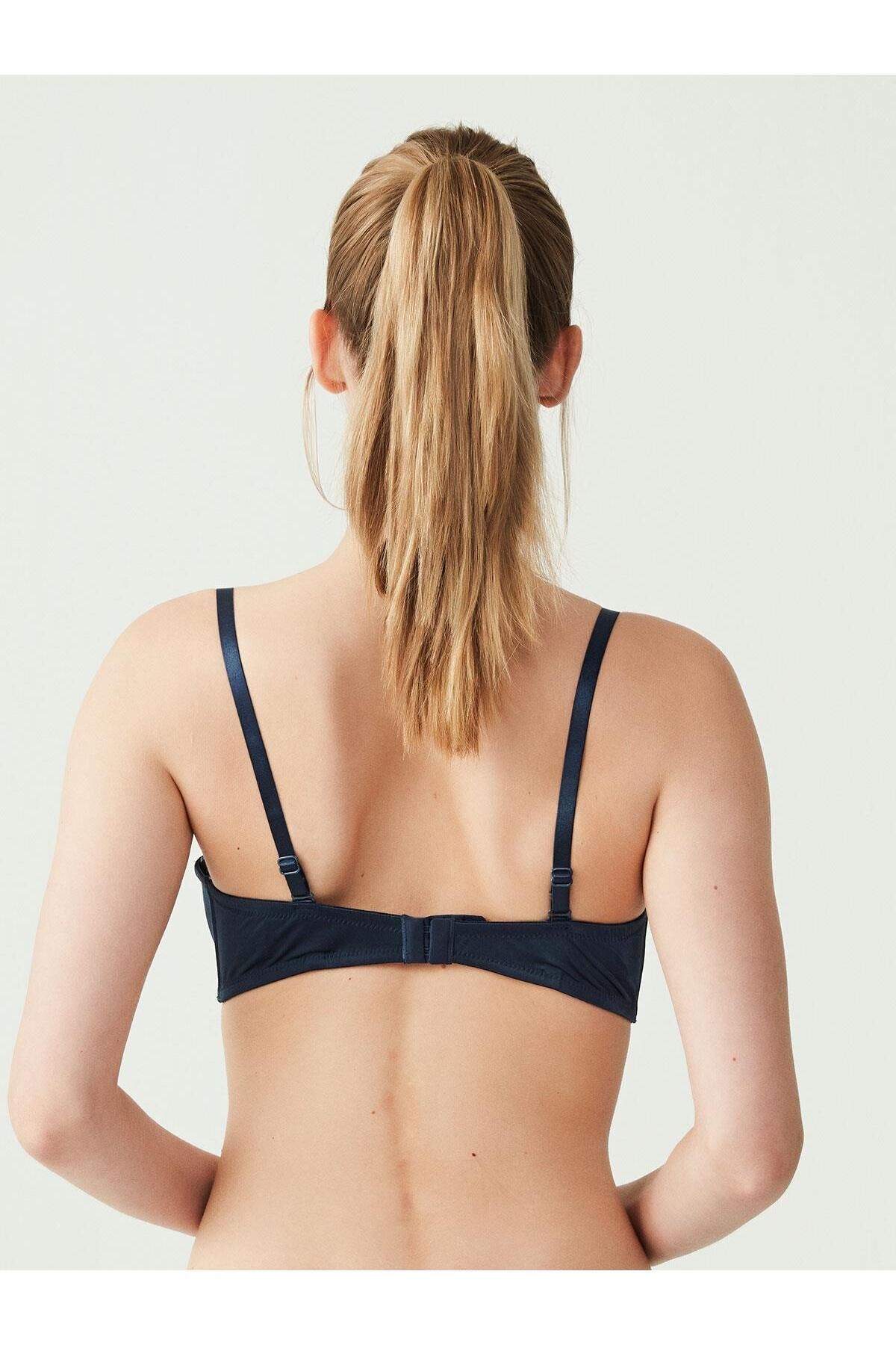 U.S. Polo Assn.-- Γυναικείο Σουτιέν διπλής στήριξης Navy Blue Strapless 66149 3
