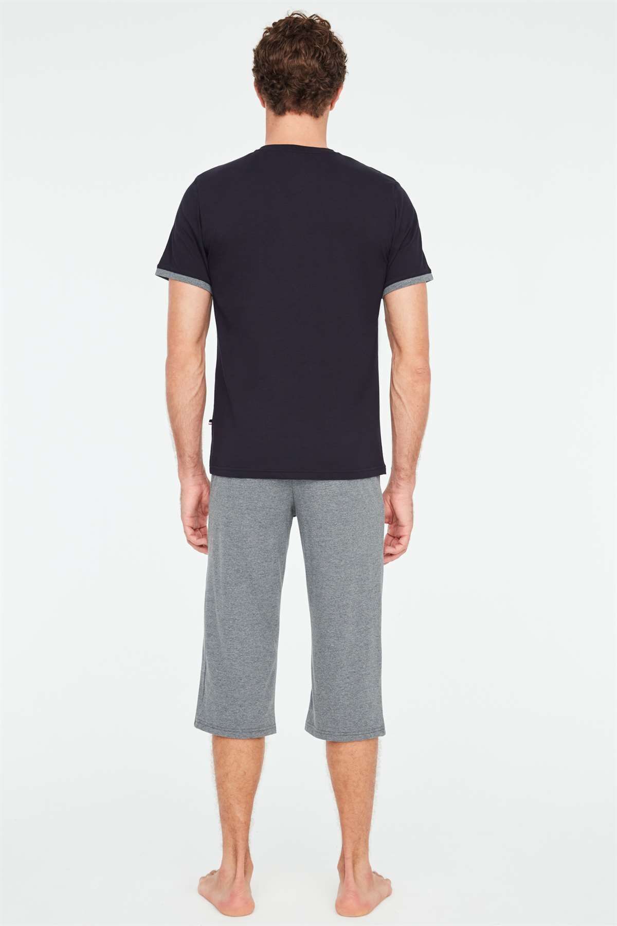 ست پیژامه آبی مردانه کاپری ناوی اورجینال U.S. Polo Assn.