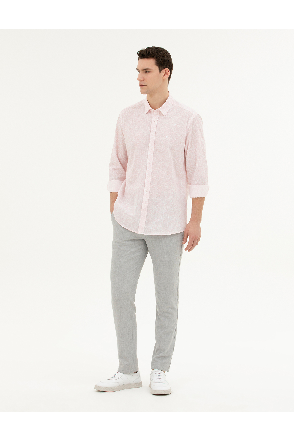 شلوار مردانه راسته فاق نرمال | پیر کاردین Pierre Cardin G021SZ078.000.1844121 - تصویر 2