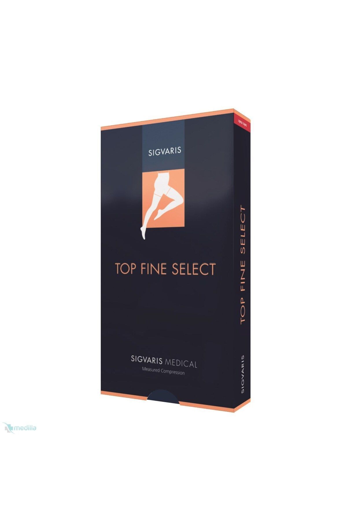 Sigvaris-Top Fine Select Ccl2 Above Knee Compression Socks L Long (Open Toe) 1