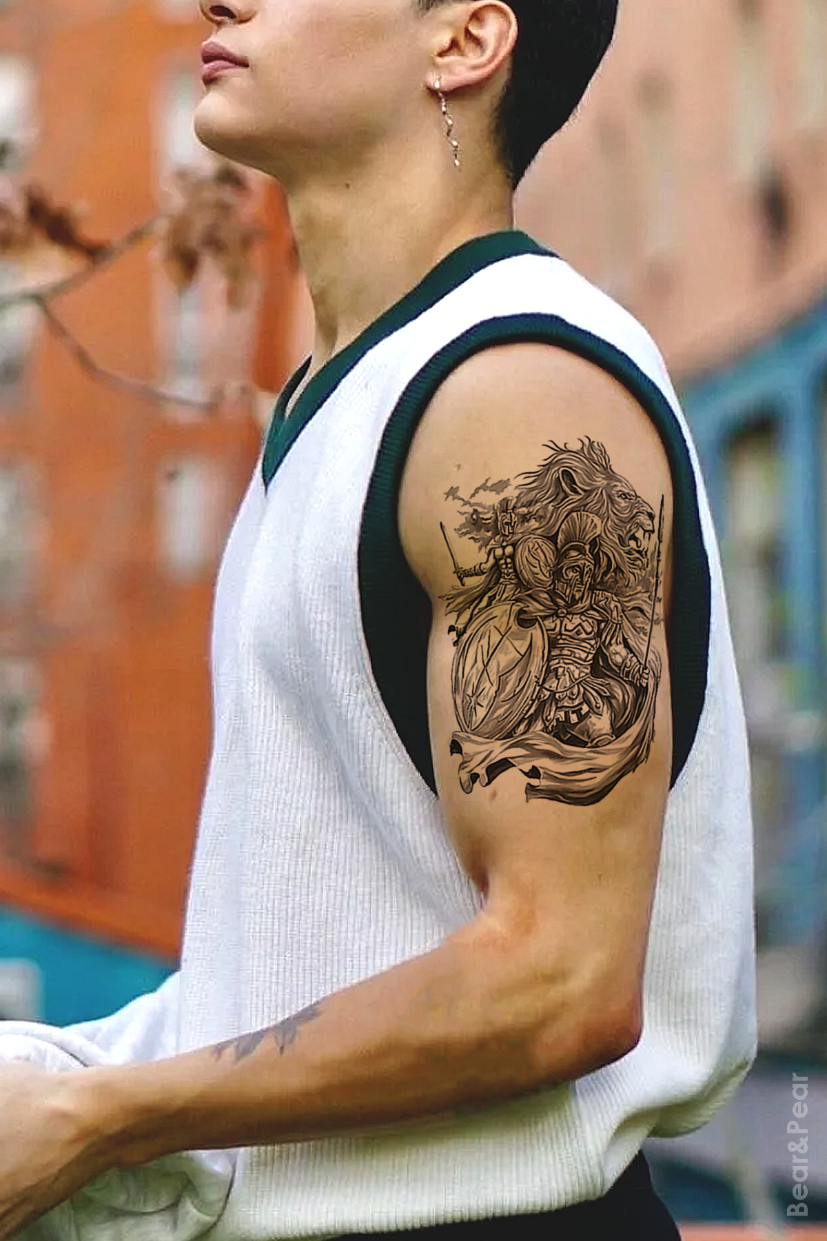 BP Tattoo Warrior Spartalı Savaşçı Dövmesi Unisex Tattoo