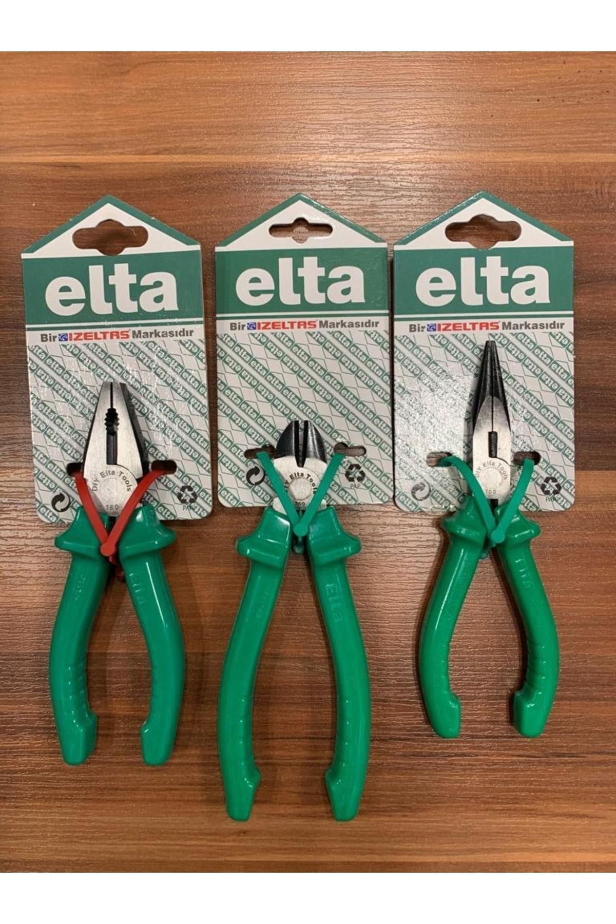 İzeltaş Elta 160 Mm Pense , Yan Keski , Kargaburun Seti 3 Parça