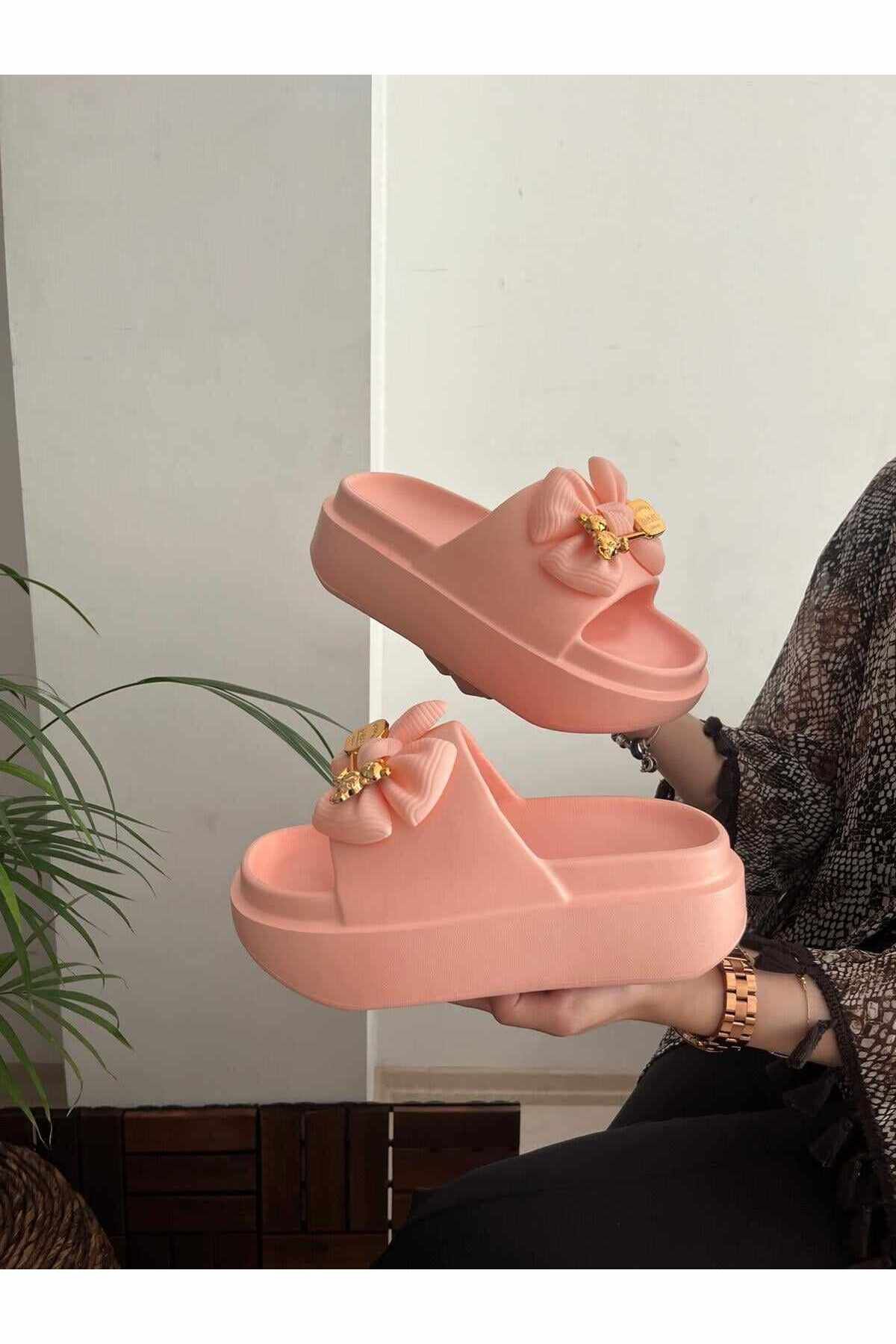Behtah Kundura-Papuci Yeezy Slide - Talpă înaltă groasă, papuci casual de vară pentru grădină, plajă, piscină și mare 3