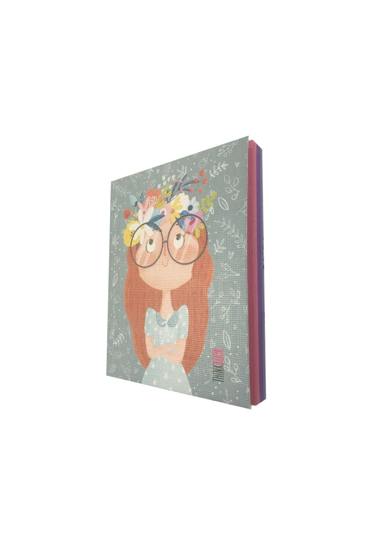 Thinkbook-Minnak Series Florist - Color Page Unlined Notebook 14x11 Cm 2