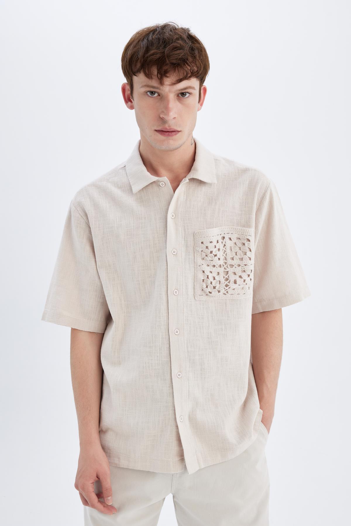 پیراهن مردانه دفاکتو | C7556AX24SM Defacto - Image 3