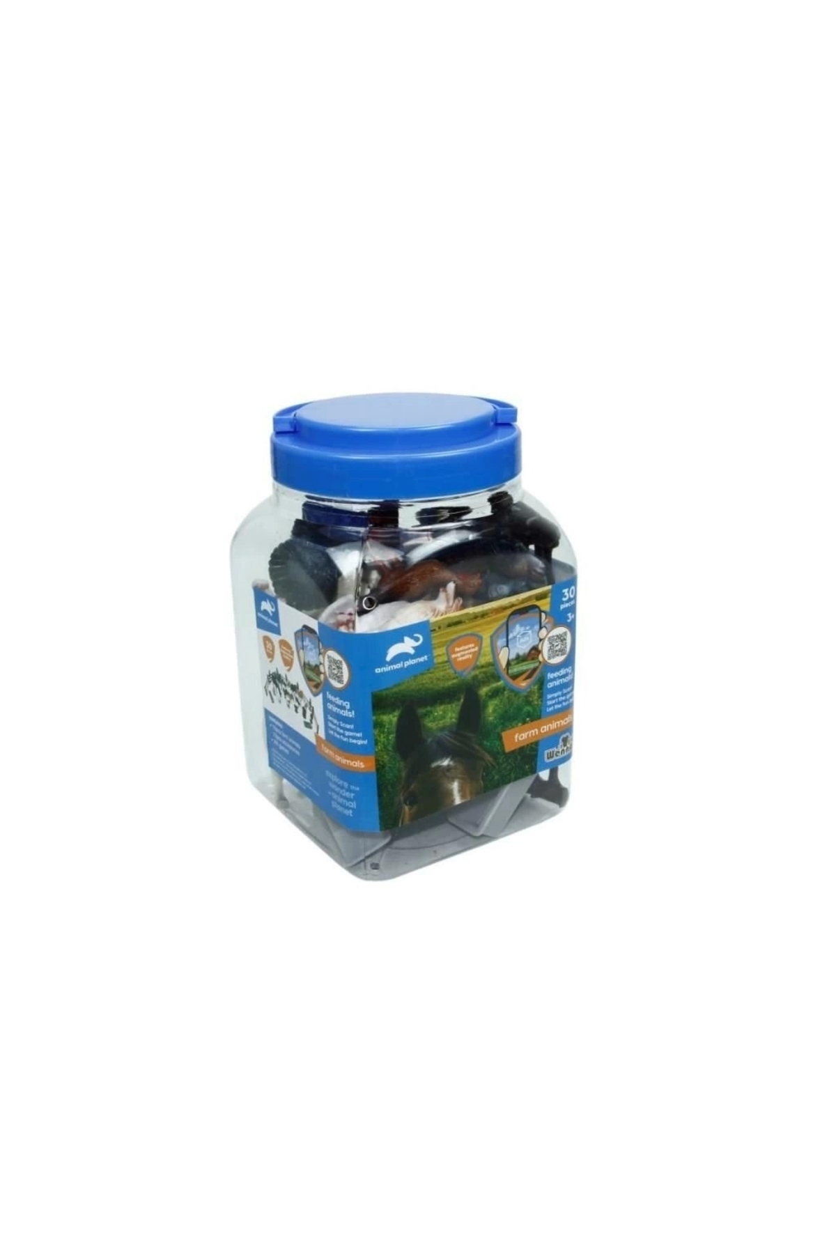 SH-D6601-1 2 3 4 مجموعه ۳۰ عددی حیوانات: ۲ وحشی – ۲ مزرعه‌ای – اسباب‌بازی وردم