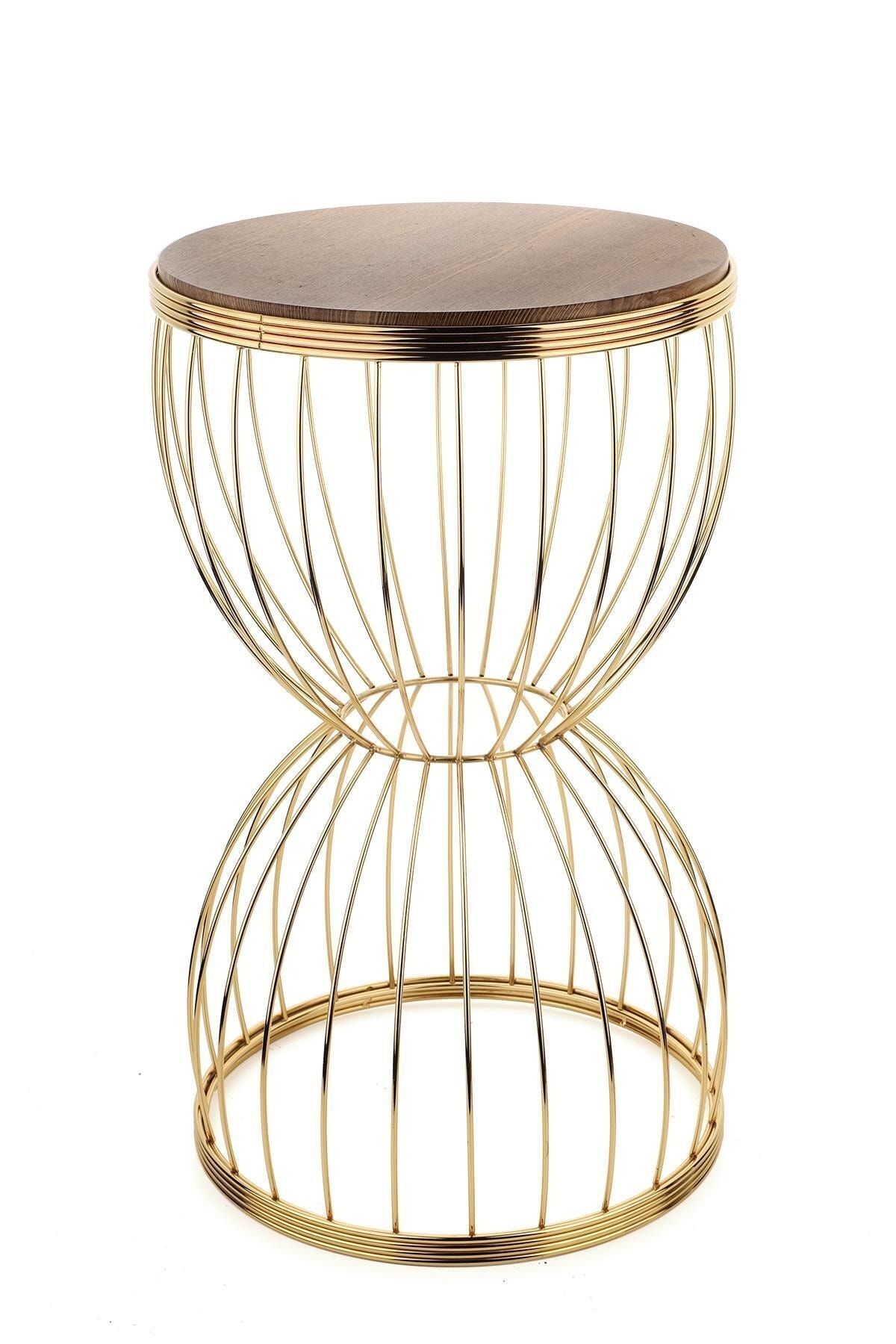 Venezia Coffee Table Gold Veneer Walnut Wood