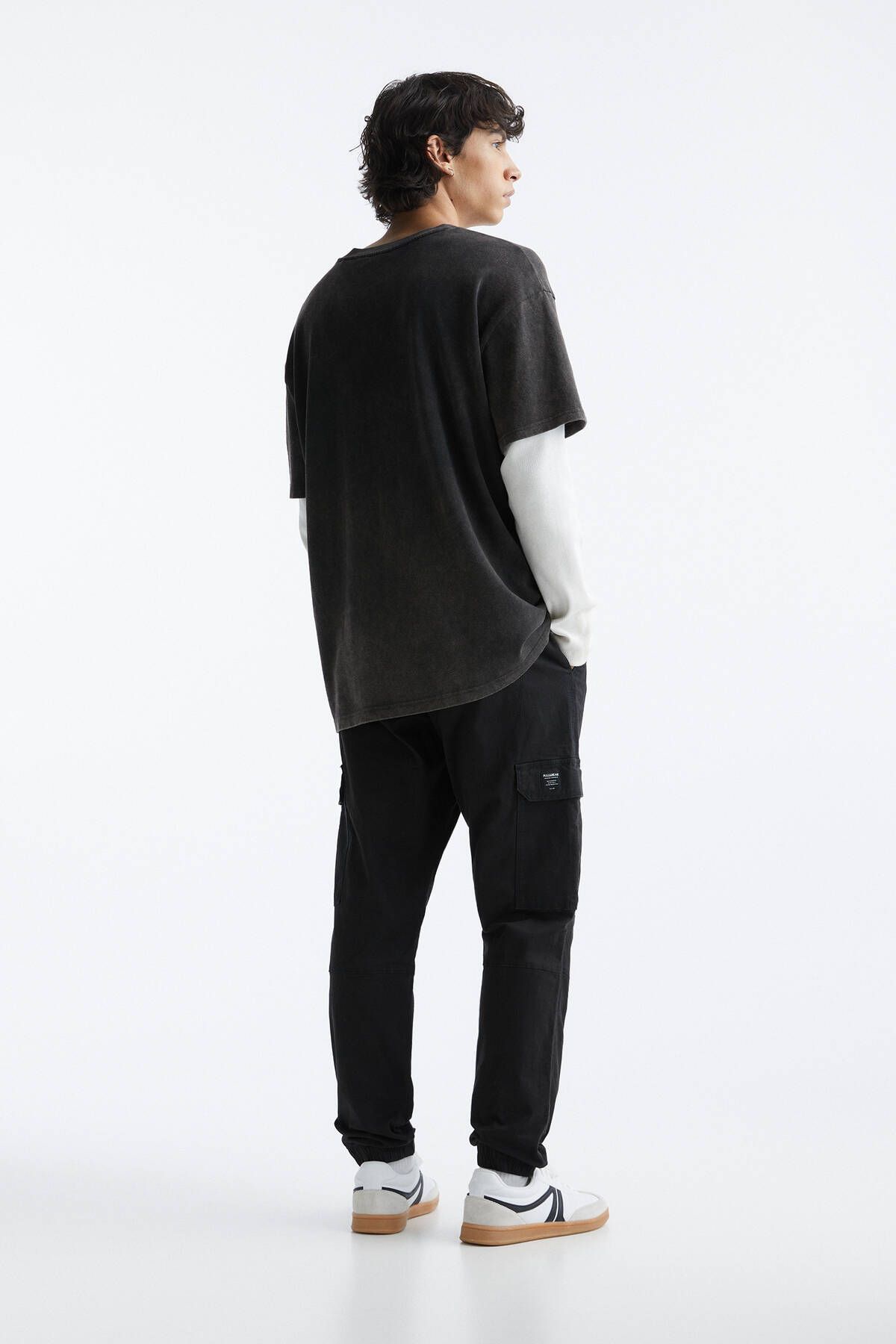 شلوار کارگو جگر فیت بیسیک پل اند بیر Pull & Bear