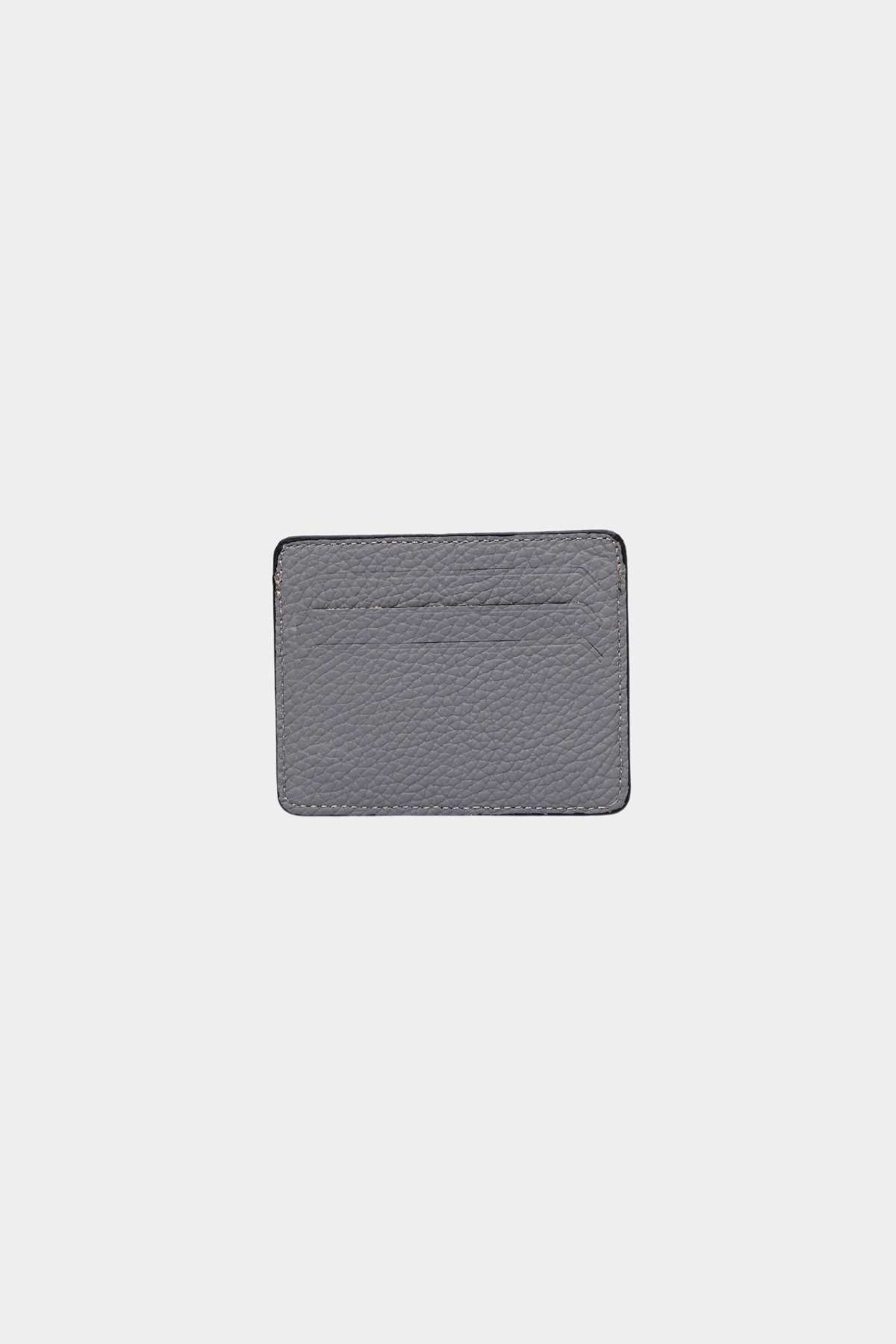 کارت دار مردانه و زنانه 0530 چرمی واقعی SUPER SLIM یونیسکس CARD HOLY FLOTHER GREY Grande