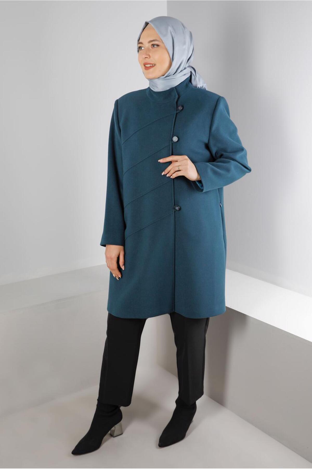 پالتو زنانه برند آلوینا Alvina اصل 23KKBN0090278 - تصویر 3